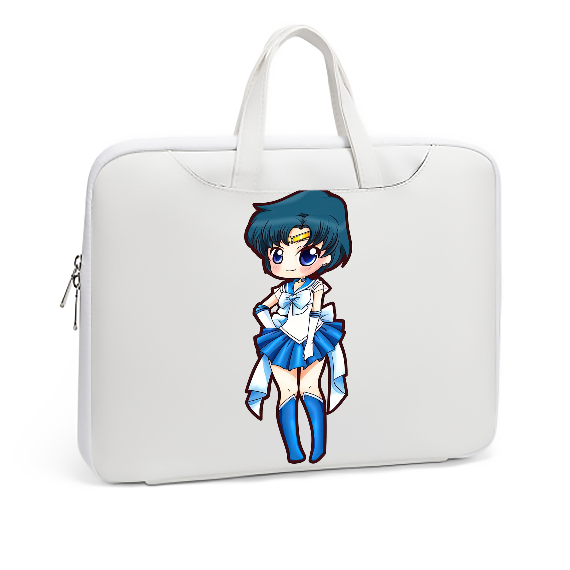 （画像用） 美少女戦士セーラームーン 水野 亜美 みずの あみ Sailor Moon Mizuno Ami レザーラップトップバッグ　ノートパソコンケース
