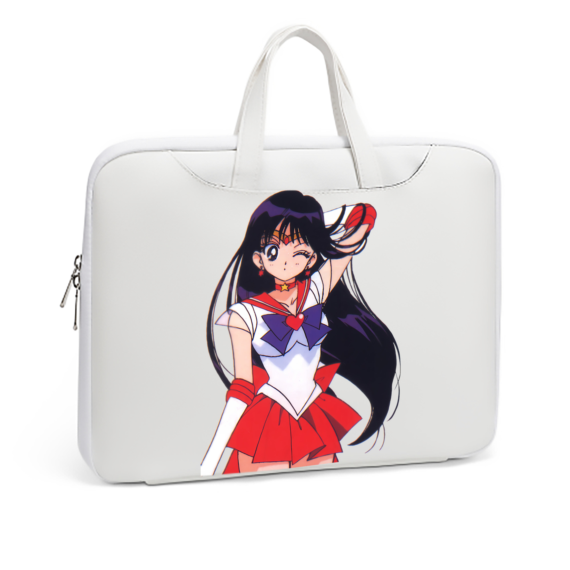 （画像用） 美少女戦士セーラームーン 火野レイ ひの レイ Sailor Moon Hino Rei （セーラーマーズ,Sailor Mars） レザーラップトップバッグ　ノートパソコンケース