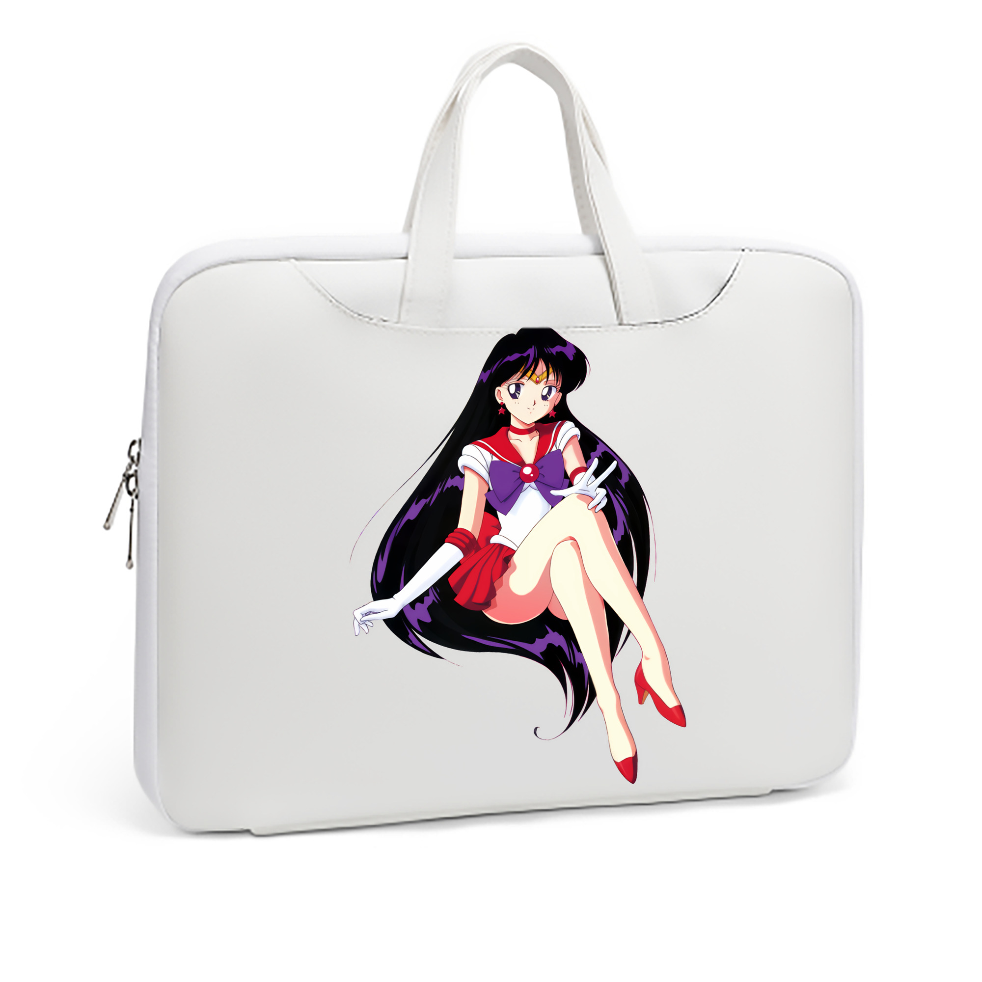 （画像用） 美少女戦士セーラームーン 火野レイ ひの レイ Sailor Moon Hino Rei （セーラーマーズ,Sailor Mars） レザーラップトップバッグ　ノートパソコンケース