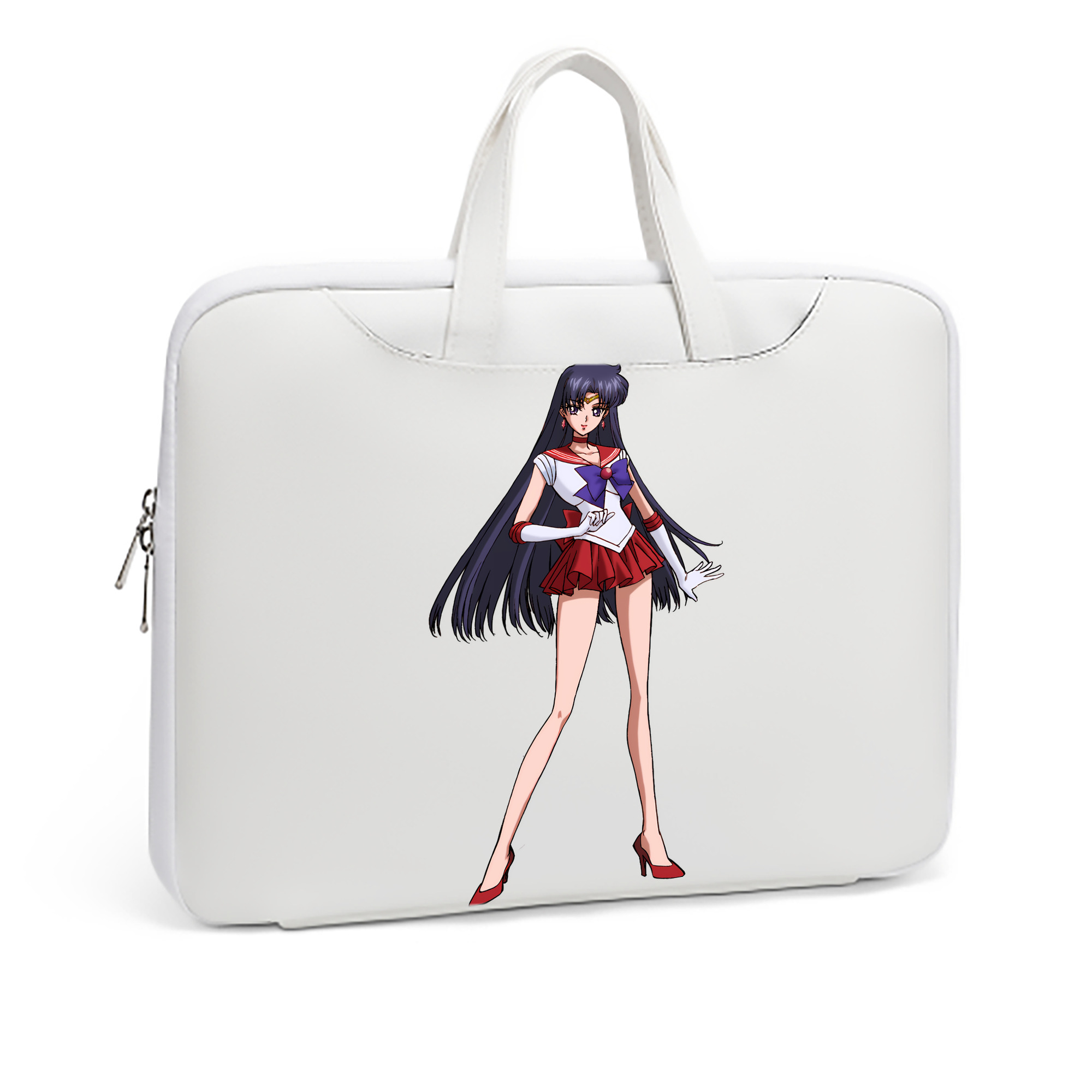 （画像用） 美少女戦士セーラームーン 火野レイ ひの レイ Sailor Moon Hino Rei （セーラーマーズ,Sailor Mars） レザーラップトップバッグ　ノートパソコンケース