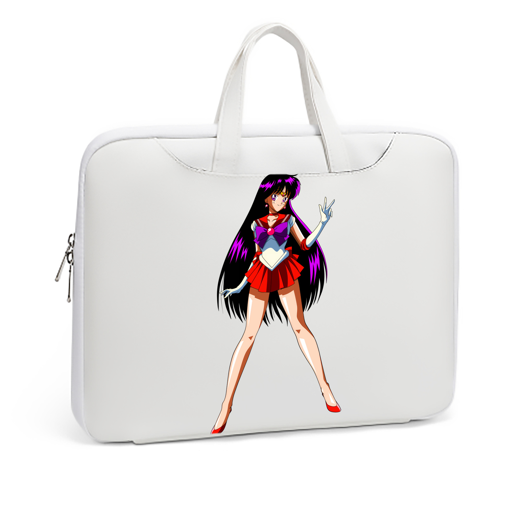 （画像用） 美少女戦士セーラームーン 火野レイ ひの レイ Sailor Moon Hino Rei （セーラーマーズ,Sailor Mars） レザーラップトップバッグ　ノートパソコンケース