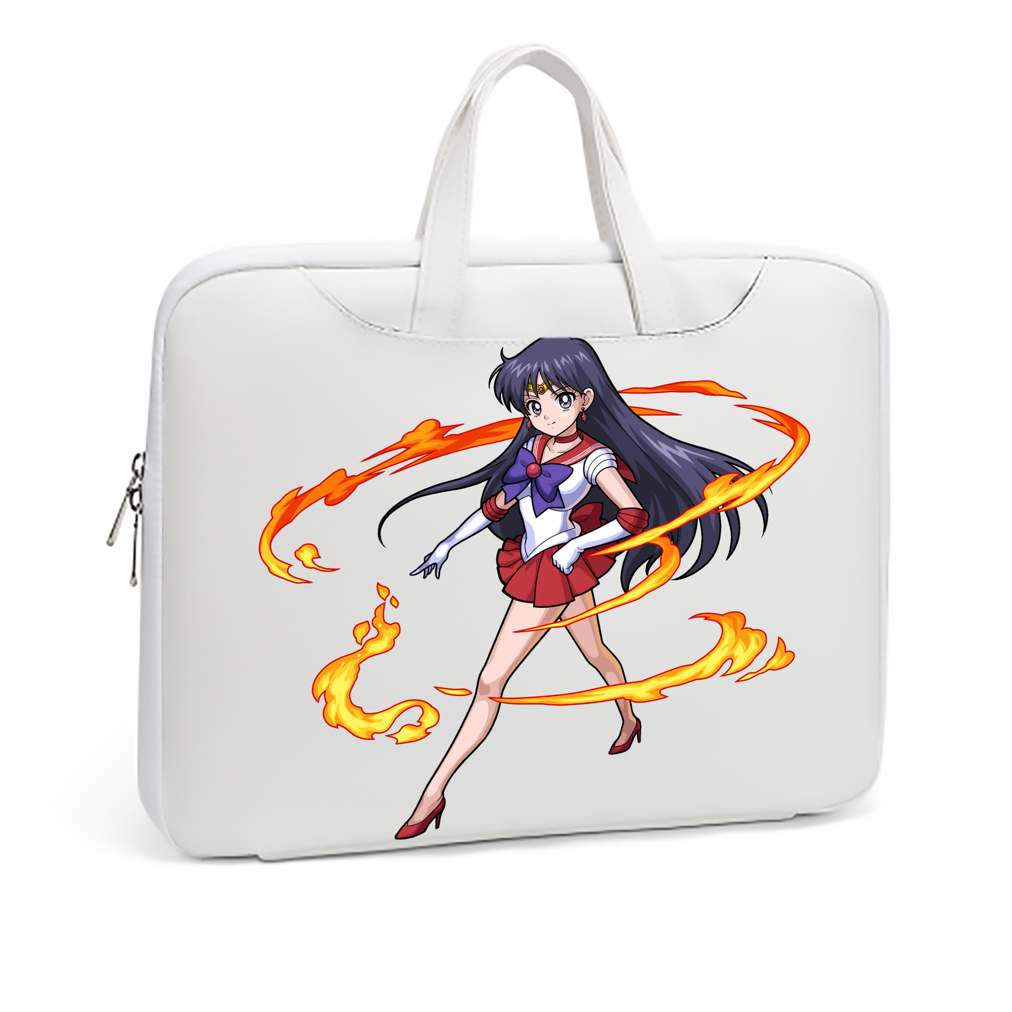 （画像用） 美少女戦士セーラームーン 火野レイ ひの レイ Sailor Moon Hino Rei （セーラーマーズ,Sailor Mars） レザーラップトップバッグ　ノートパソコンケース