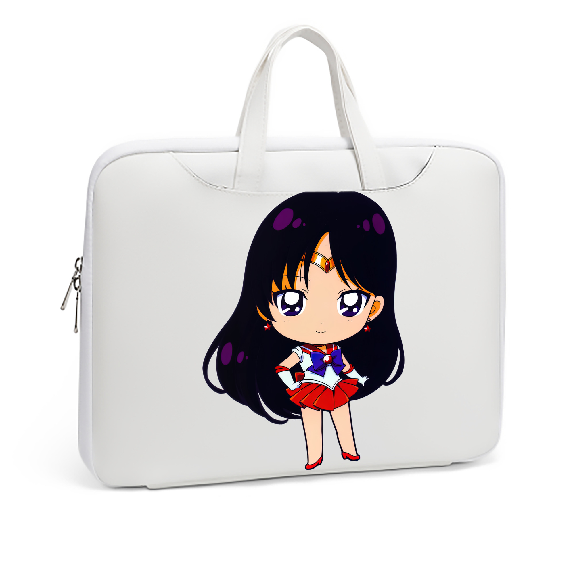 （画像用） 美少女戦士セーラームーン 火野レイ ひの レイ Sailor Moon Hino Rei （セーラーマーズ,Sailor Mars） レザーラップトップバッグ　ノートパソコンケース