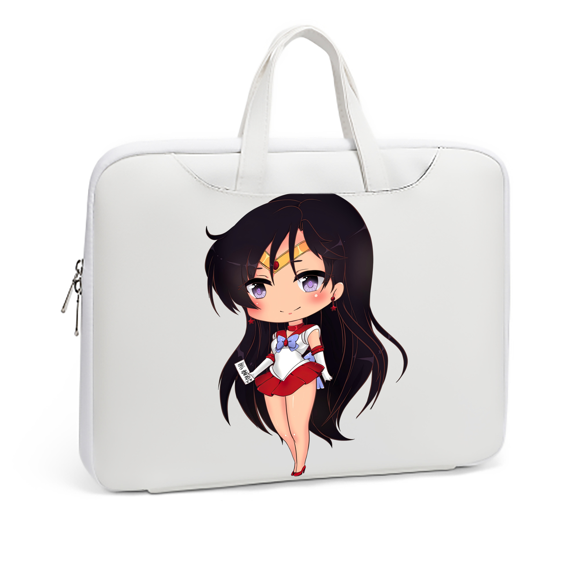 （画像用） 美少女戦士セーラームーン 火野レイ ひの レイ Sailor Moon Hino Rei （セーラーマーズ,Sailor Mars） レザーラップトップバッグ　ノートパソコンケース