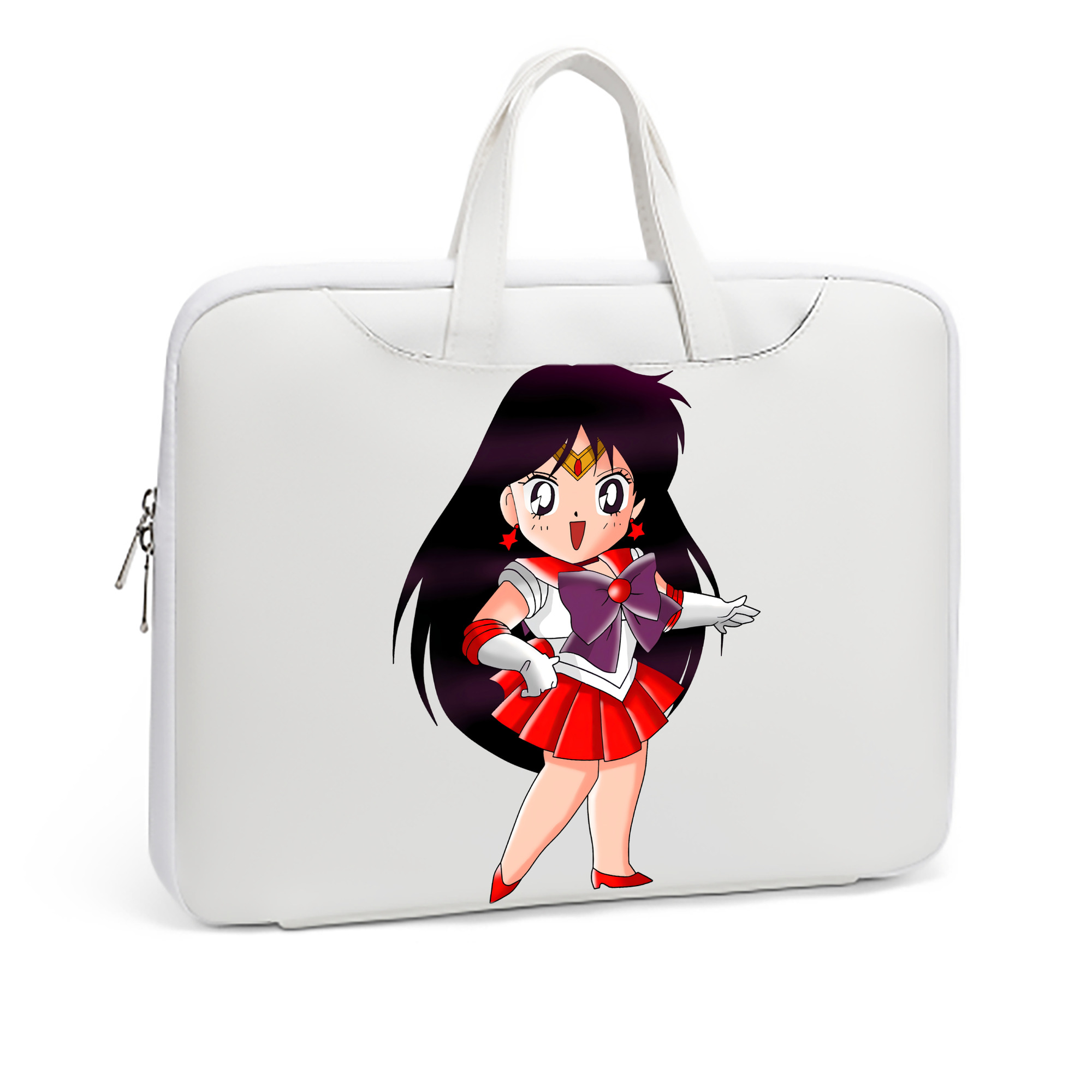 （画像用） 美少女戦士セーラームーン 火野レイ ひの レイ Sailor Moon Hino Rei （セーラーマーズ,Sailor Mars） レザーラップトップバッグ　ノートパソコンケース