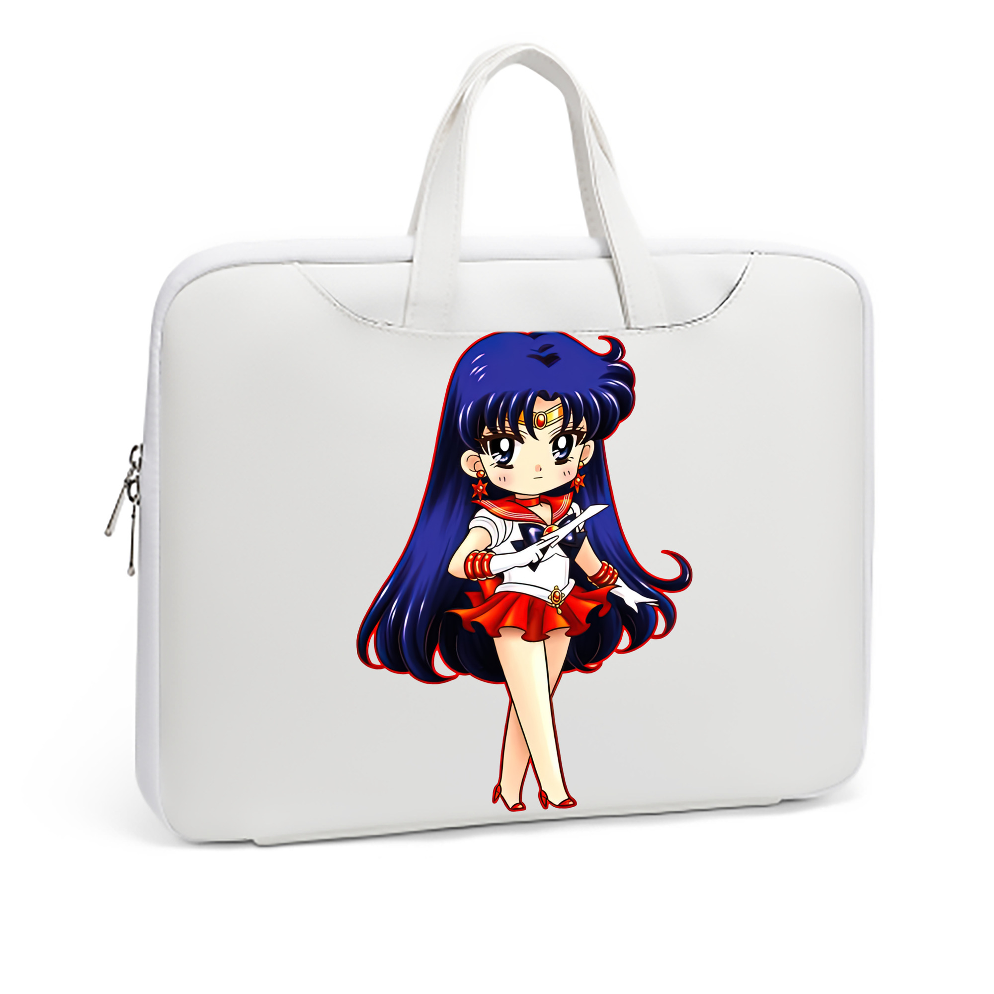 （画像用） 美少女戦士セーラームーン 火野レイ ひの レイ Sailor Moon Hino Rei （セーラーマーズ,Sailor Mars） レザーラップトップバッグ　ノートパソコンケース