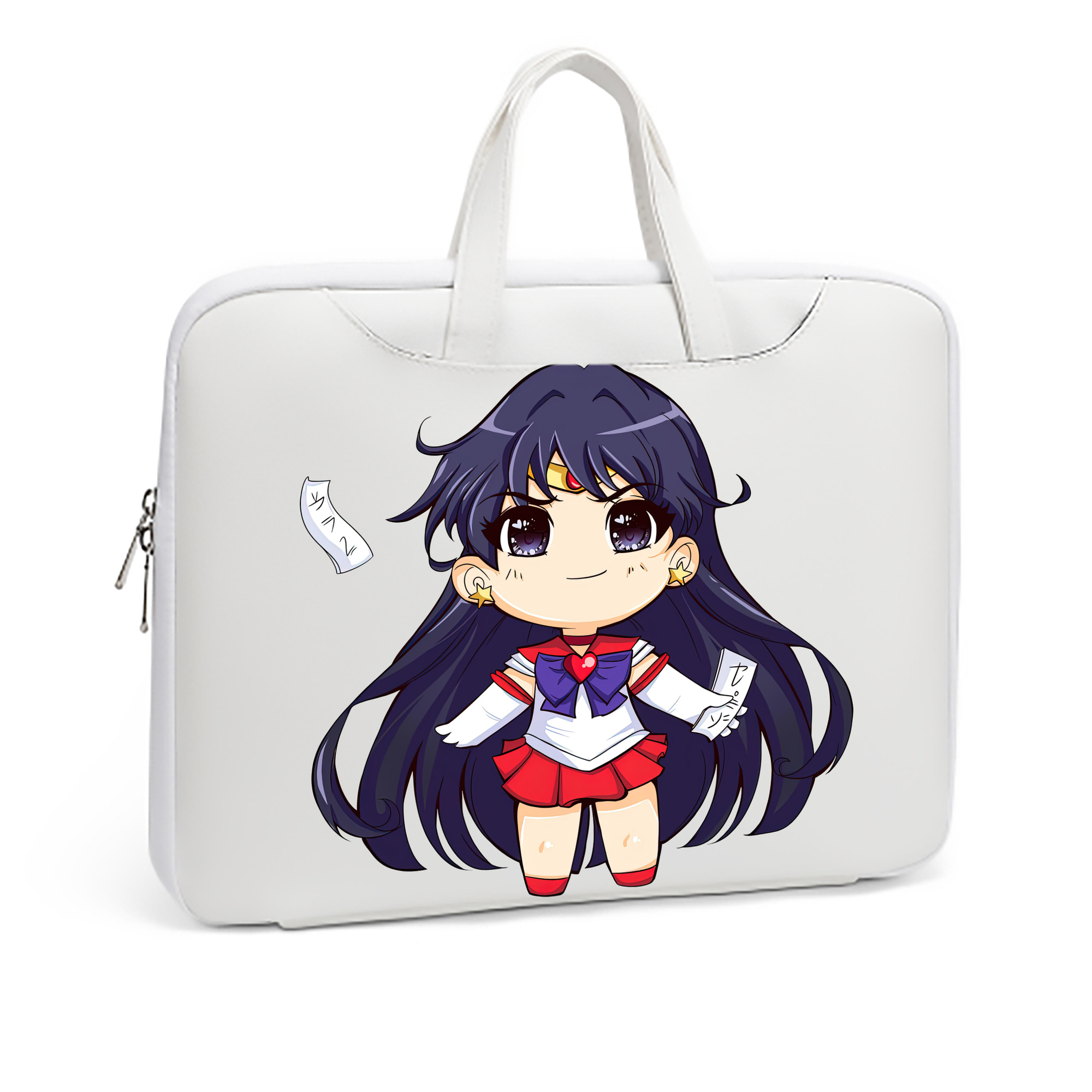 （画像用） 美少女戦士セーラームーン 火野レイ ひの レイ Sailor Moon Hino Rei （セーラーマーズ,Sailor Mars） レザーラップトップバッグ　ノートパソコンケース