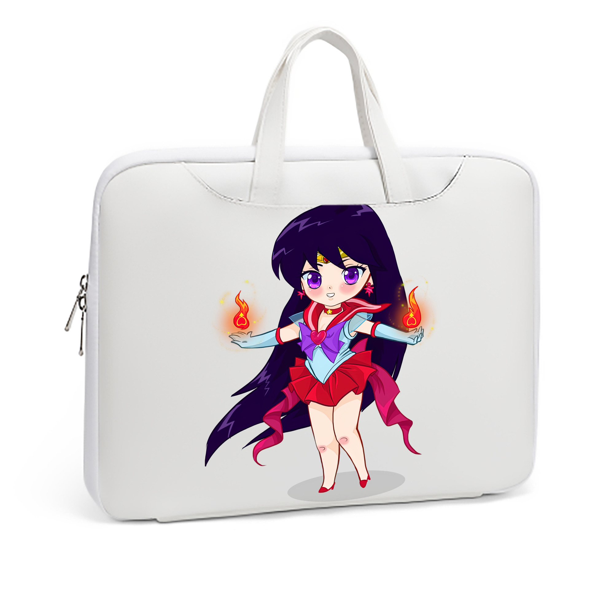 （画像用） 美少女戦士セーラームーン 火野レイ ひの レイ Sailor Moon Hino Rei （セーラーマーズ,Sailor Mars） レザーラップトップバッグ　ノートパソコンケース