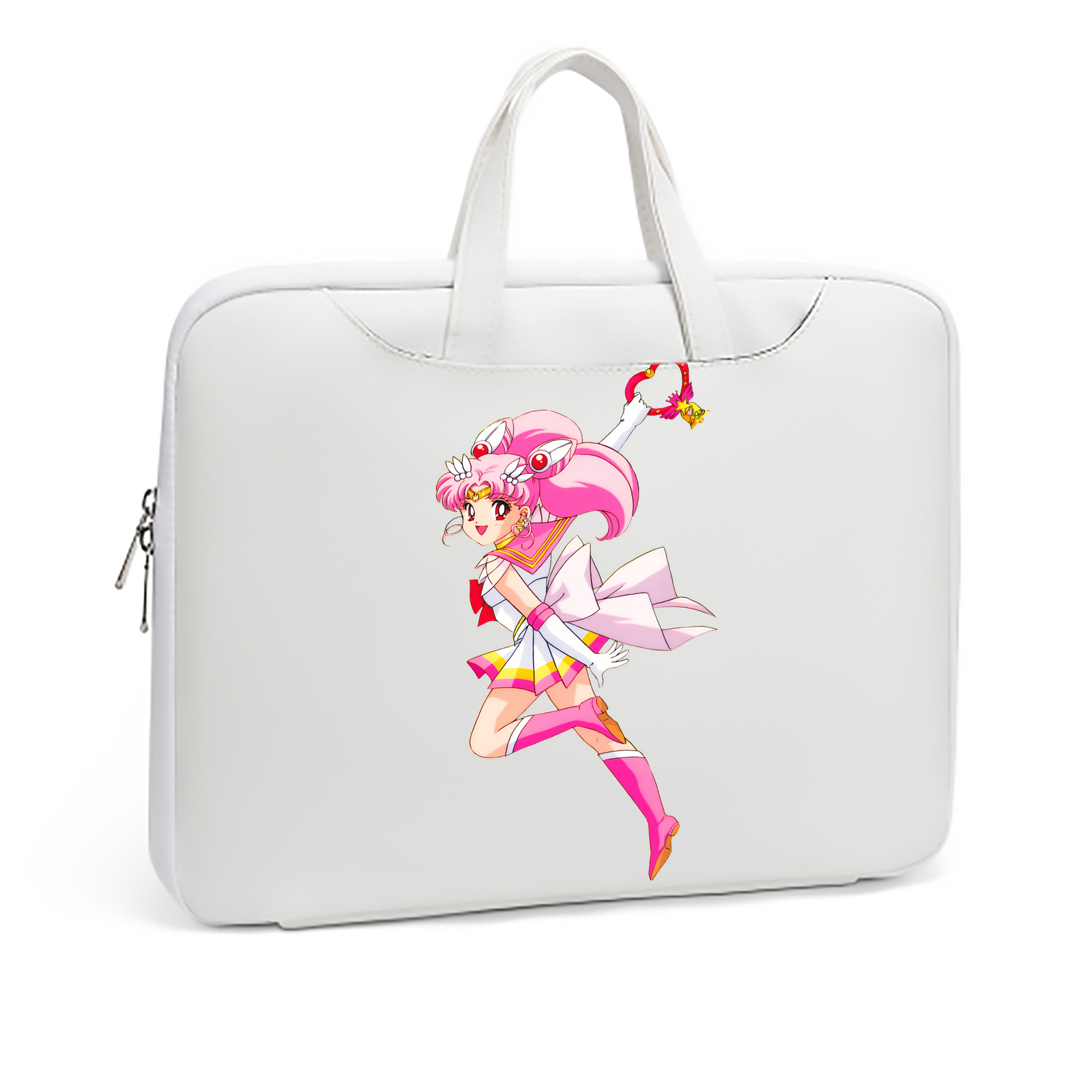 （画像用） 美少女戦士セーラームーン ちびうさ Sailor Moon Chibiusa Tsukino Usagi Small Lady Serenity レザーラップトップバッグ　ノートパソコンケース
