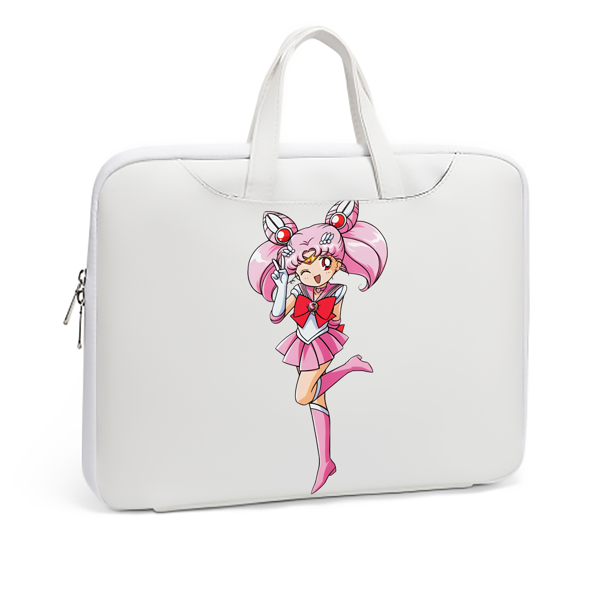 （画像用） 美少女戦士セーラームーン ちびうさ Sailor Moon Chibiusa Tsukino Usagi Small Lady Serenity レザーラップトップバッグ　ノートパソコンケース