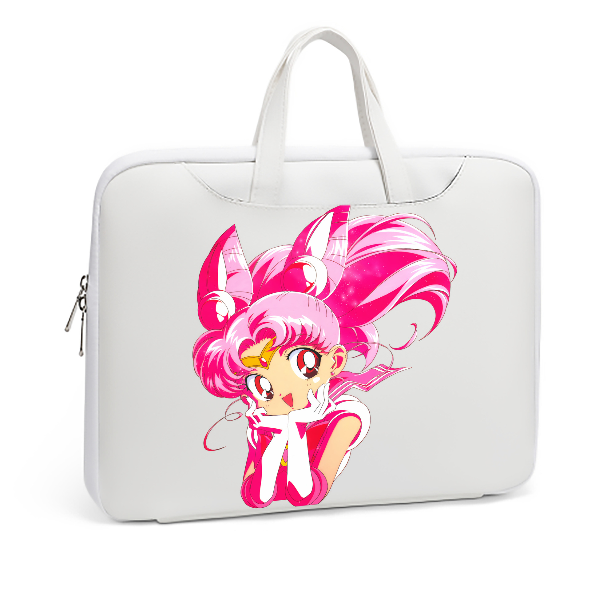 （画像用） 美少女戦士セーラームーン ちびうさ Sailor Moon Chibiusa Tsukino Usagi Small Lady Serenity レザーラップトップバッグ　ノートパソコンケース