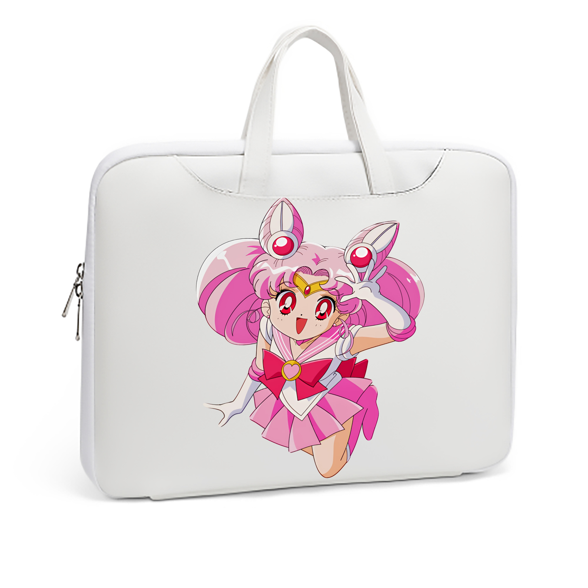 （画像用） 美少女戦士セーラームーン ちびうさ Sailor Moon Chibiusa Tsukino Usagi Small Lady Serenity レザーラップトップバッグ　ノートパソコンケース