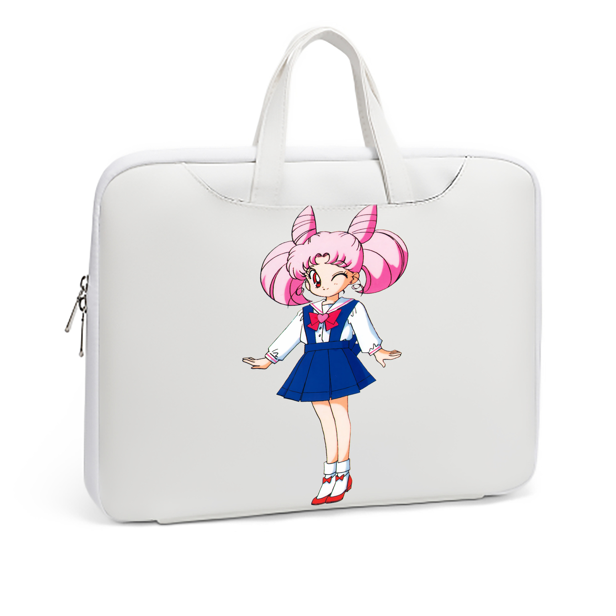 （画像用） 美少女戦士セーラームーン ちびうさ Sailor Moon Chibiusa Tsukino Usagi Small Lady Serenity レザーラップトップバッグ　ノートパソコンケース