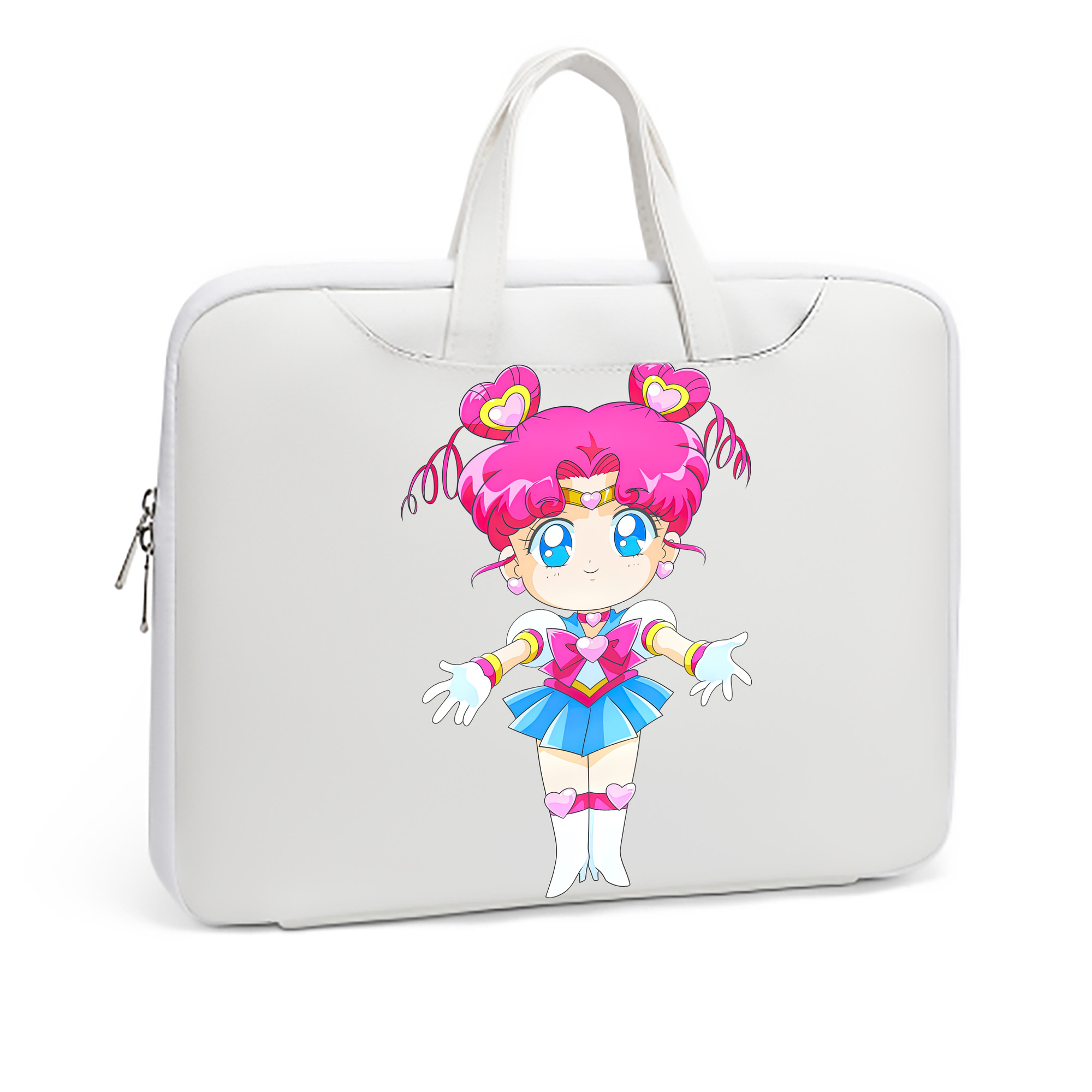 （画像用） 美少女戦士セーラームーン ちびうさ Sailor Moon Chibiusa Tsukino Usagi Small Lady Serenity レザーラップトップバッグ　ノートパソコンケース