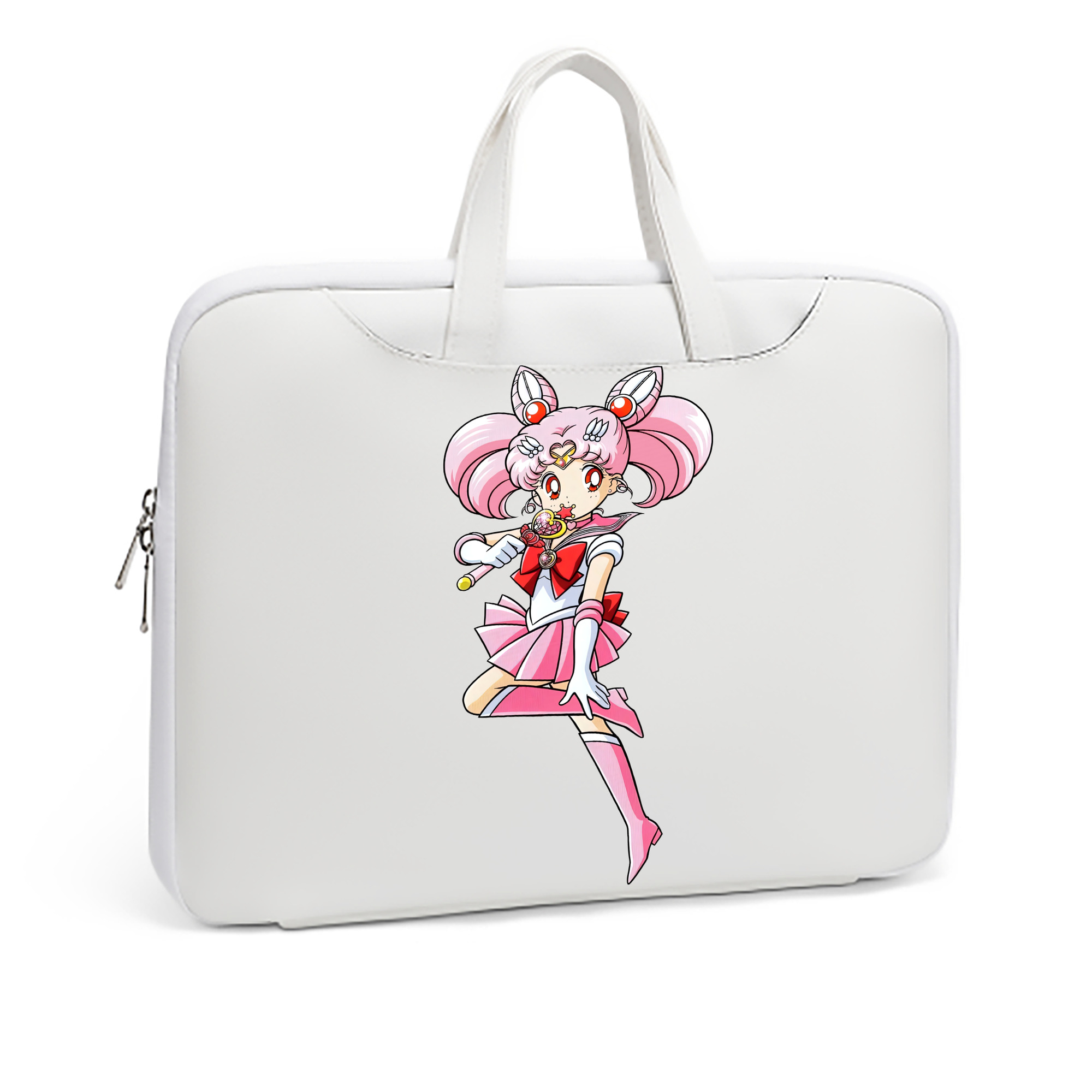 （画像用） 美少女戦士セーラームーン ちびうさ Sailor Moon Chibiusa Tsukino Usagi Small Lady Serenity レザーラップトップバッグ　ノートパソコンケース