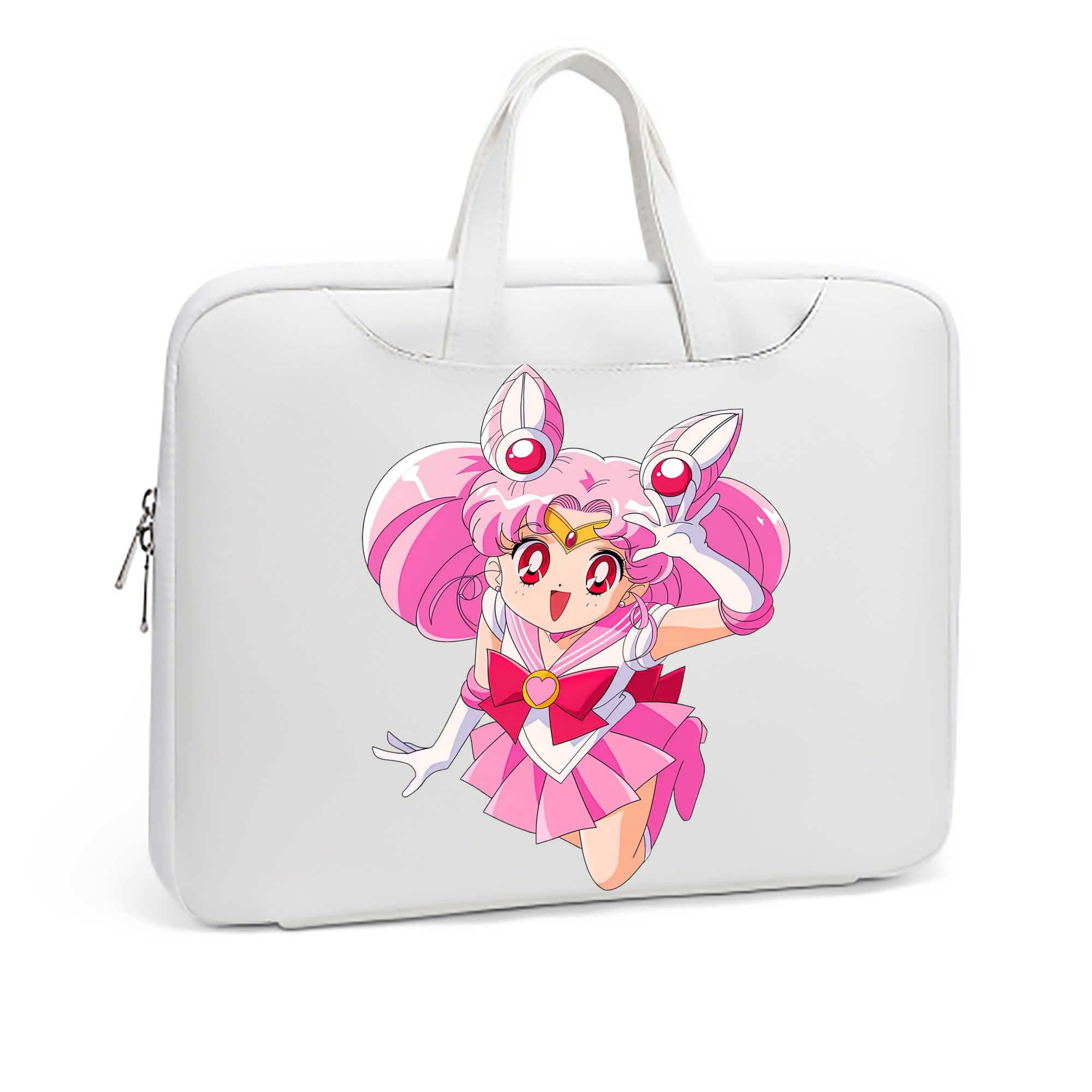 （画像用） 美少女戦士セーラームーン ちびうさ Sailor Moon Chibiusa Tsukino Usagi Small Lady Serenity レザーラップトップバッグ　ノートパソコンケース