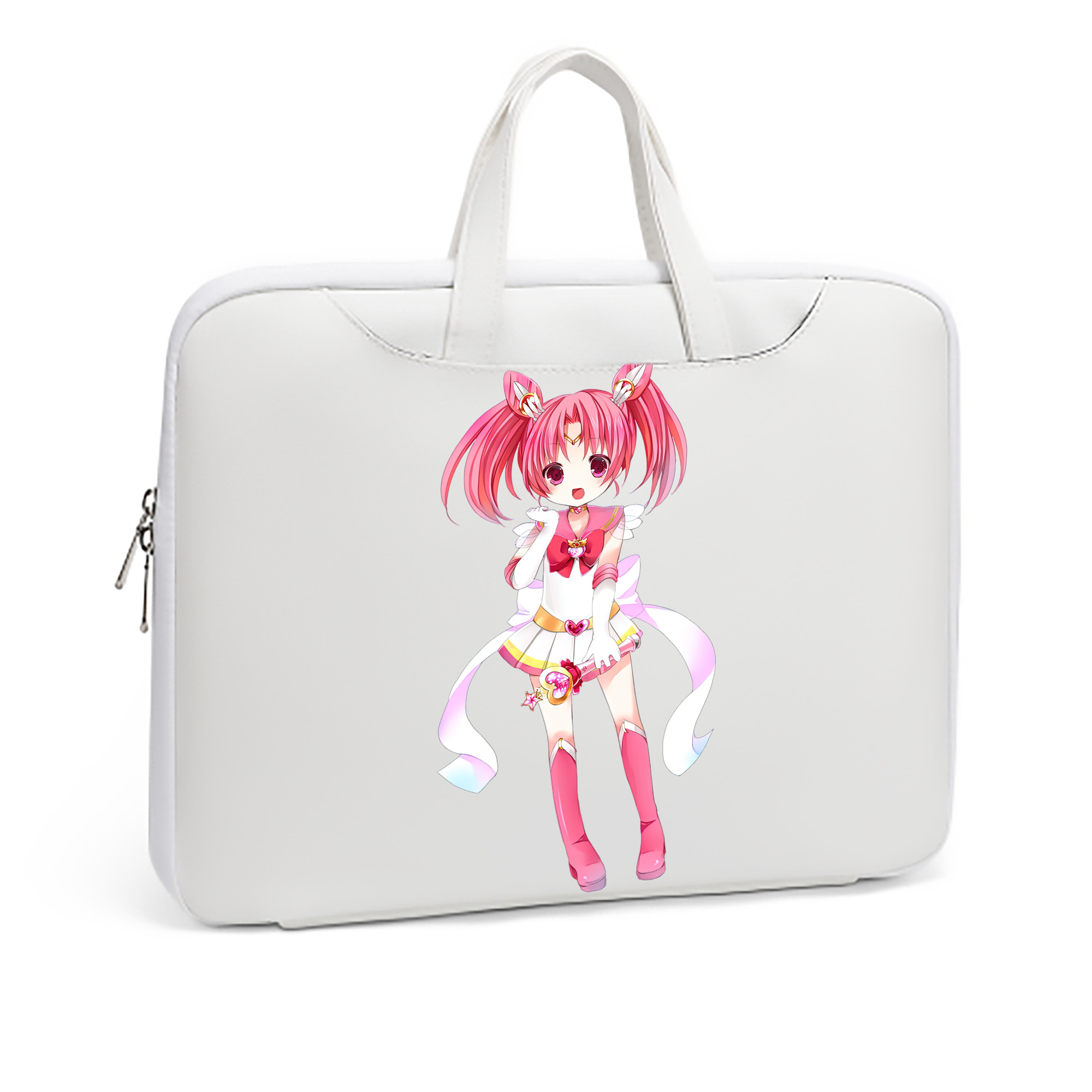 （画像用） 美少女戦士セーラームーン ちびうさ Sailor Moon Chibiusa Tsukino Usagi Small Lady Serenity レザーラップトップバッグ　ノートパソコンケース