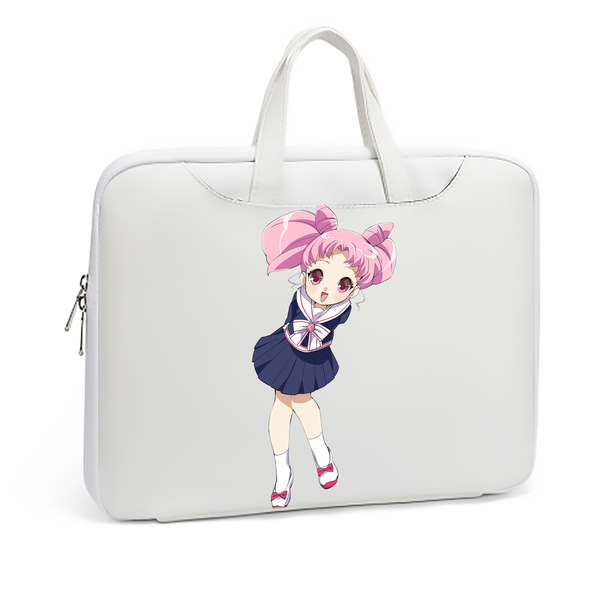 （画像用） 美少女戦士セーラームーン ちびうさ Sailor Moon Chibiusa Tsukino Usagi Small Lady Serenity レザーラップトップバッグ　ノートパソコンケース