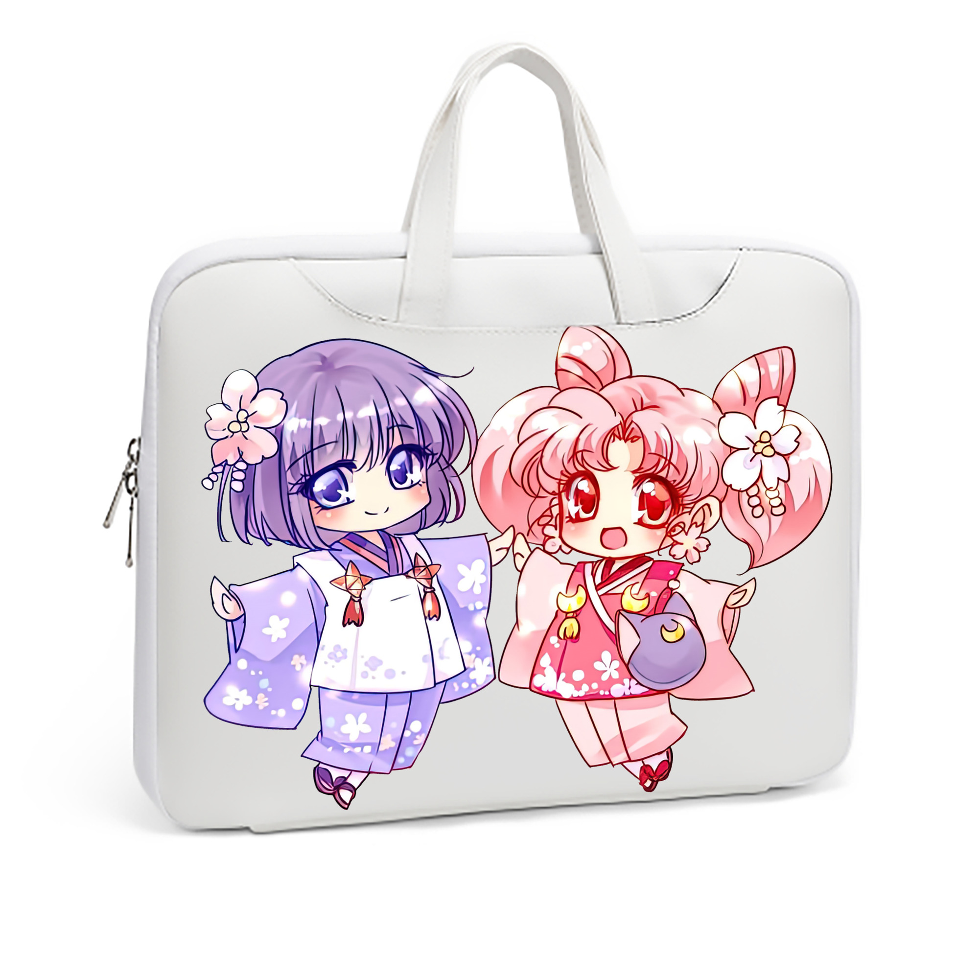 （画像用） 美少女戦士セーラームーン ちびうさ Sailor Moon Chibiusa Tsukino Usagi Small Lady Serenity レザーラップトップバッグ　ノートパソコンケース