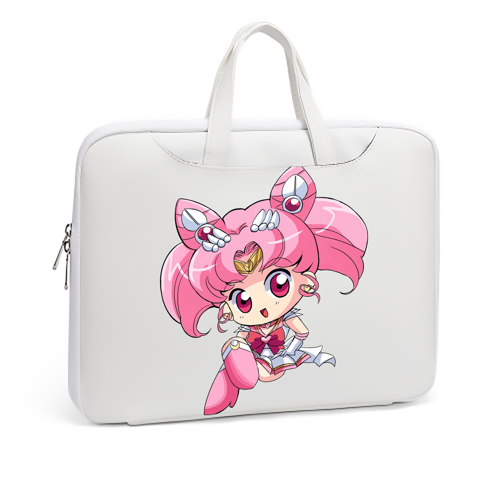 （画像用） 美少女戦士セーラームーン ちびうさ Sailor Moon Chibiusa Tsukino Usagi Small Lady Serenity レザーラップトップバッグ　ノートパソコンケース