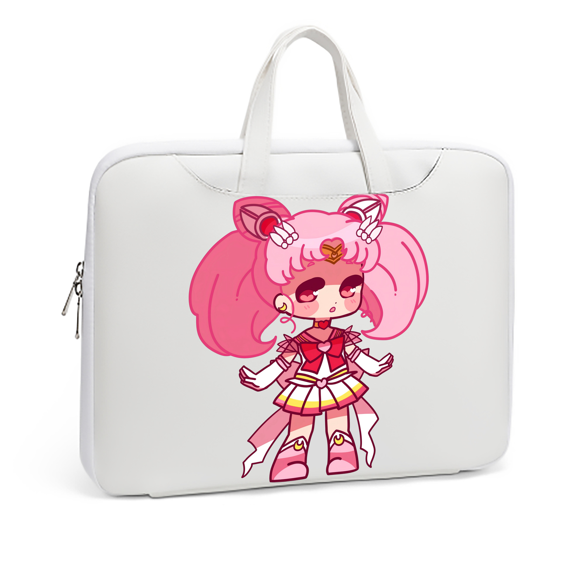 （画像用） 美少女戦士セーラームーン ちびうさ Sailor Moon Chibiusa Tsukino Usagi Small Lady Serenity レザーラップトップバッグ　ノートパソコンケース