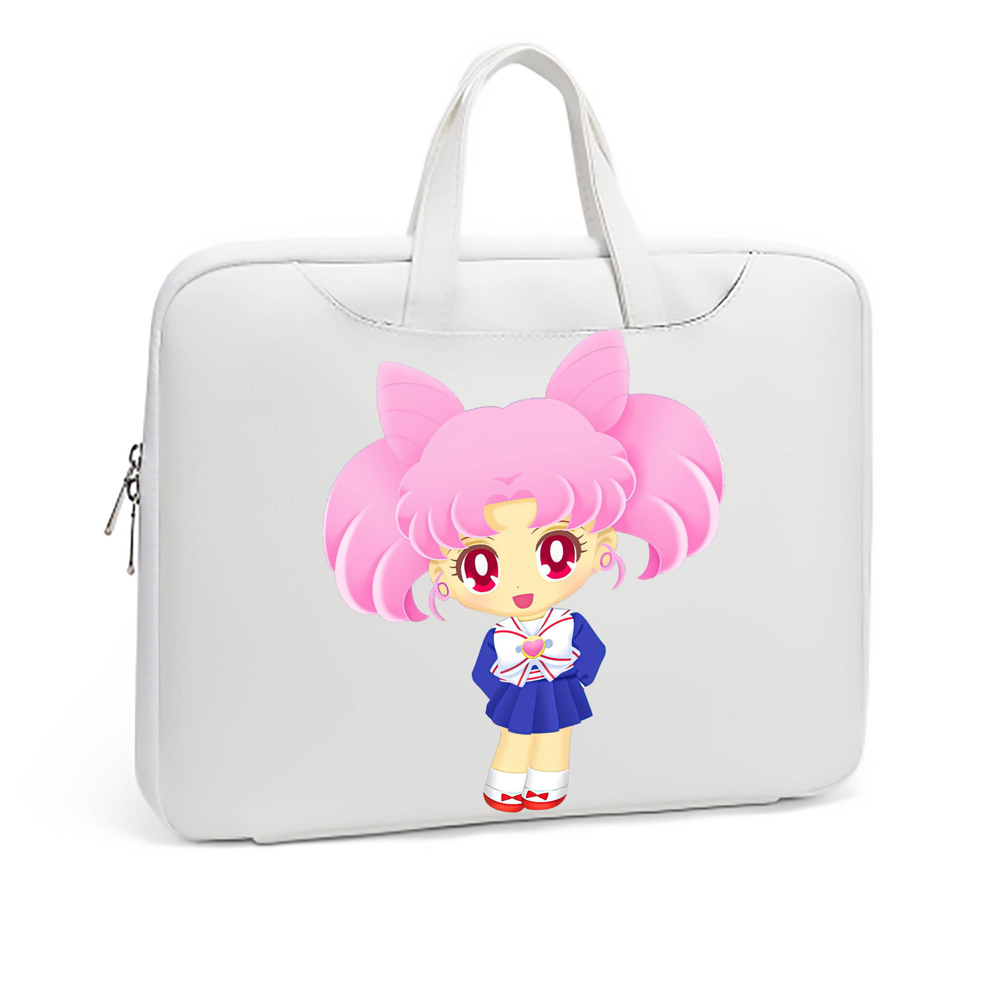 （画像用） 美少女戦士セーラームーン ちびうさ Sailor Moon Chibiusa Tsukino Usagi Small Lady Serenity レザーラップトップバッグ　ノートパソコンケース