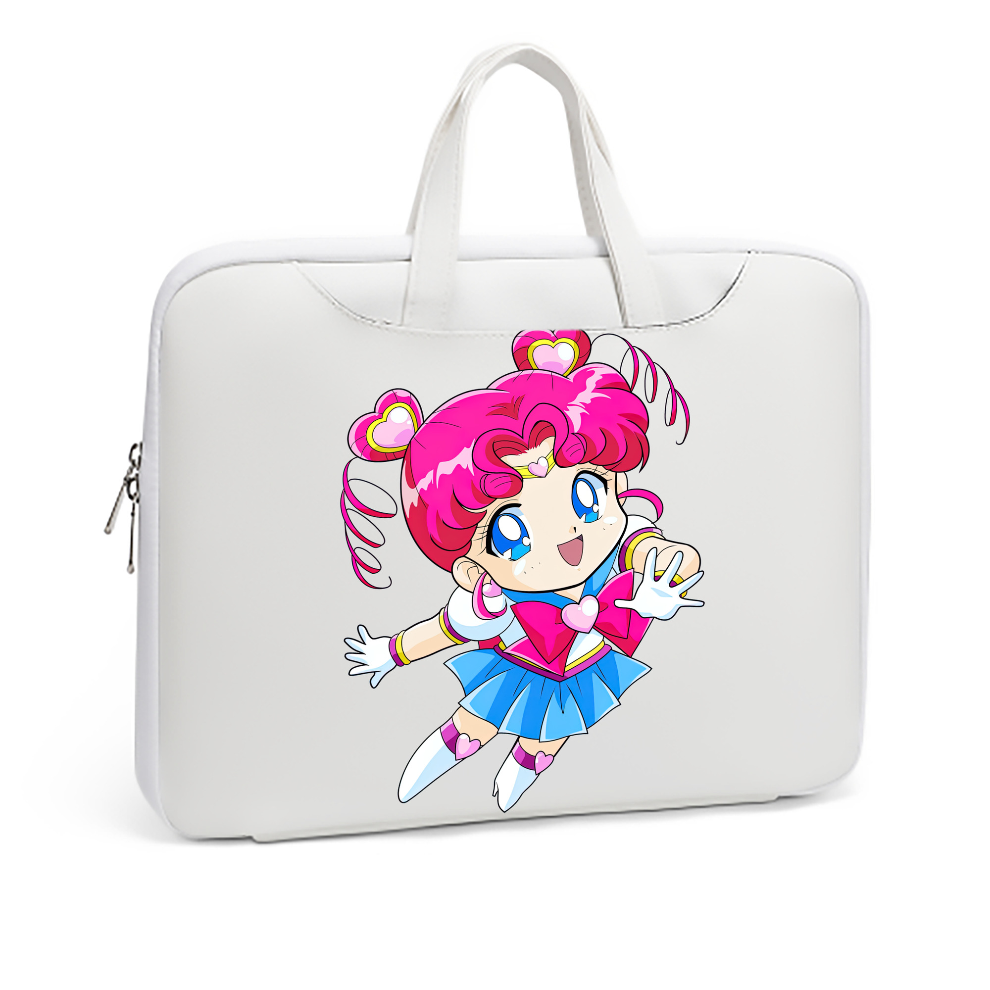 （画像用） 美少女戦士セーラームーン ちびうさ Sailor Moon Chibiusa Tsukino Usagi Small Lady Serenity レザーラップトップバッグ　ノートパソコンケース