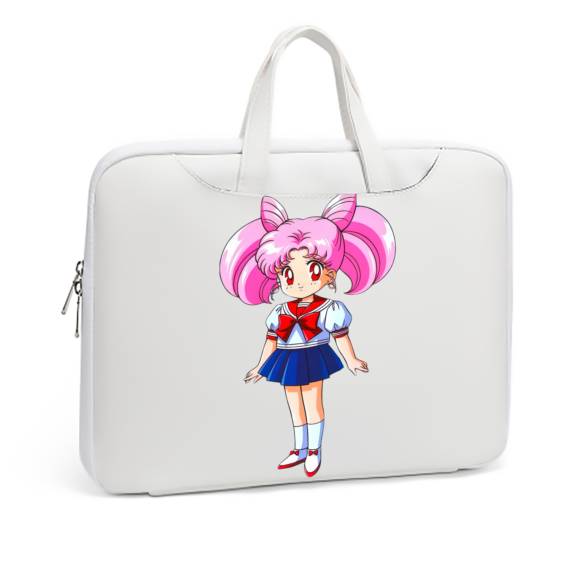 （画像用） 美少女戦士セーラームーン ちびうさ Sailor Moon Chibiusa Tsukino Usagi Small Lady Serenity レザーラップトップバッグ　ノートパソコンケース