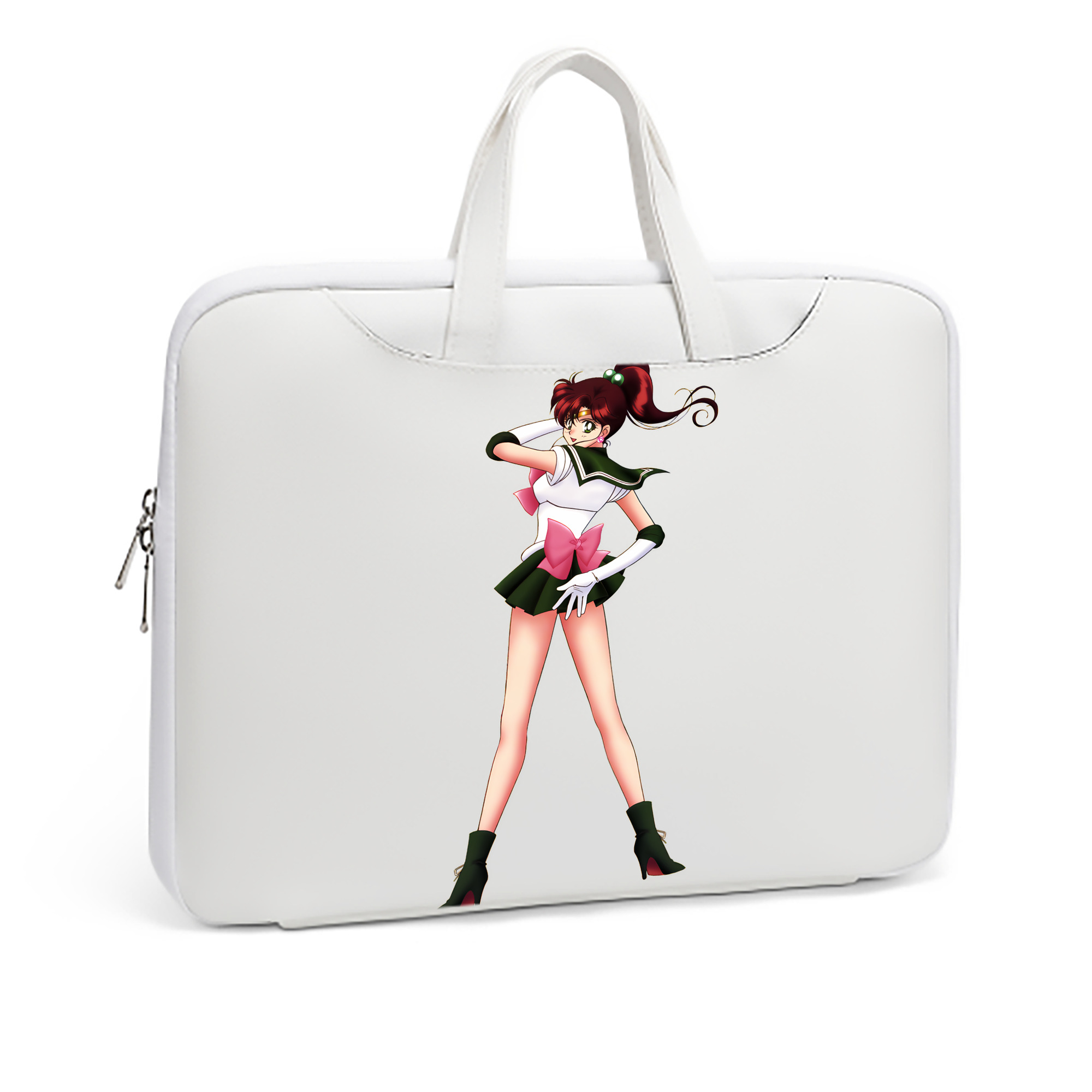 （画像用） 美少女戦士セーラームーン 木野 まこと きの まこと Sailor Moon Kino Makoto （セーラージュピター；Sailor Jupiter） レザーラップトップバッグ　ノートパソコンケース