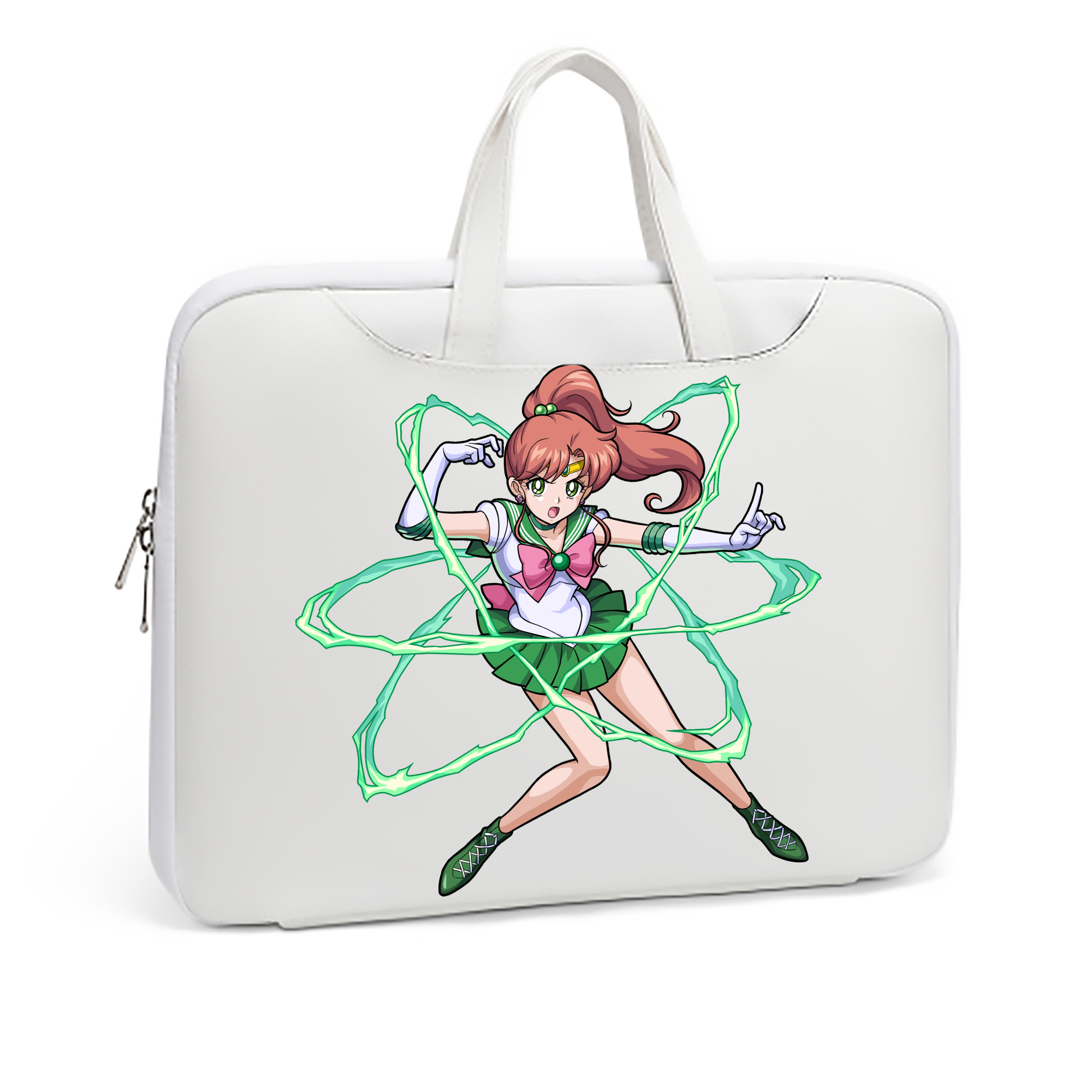 （画像用） 美少女戦士セーラームーン 木野 まこと きの まこと Sailor Moon Kino Makoto （セーラージュピター；Sailor Jupiter） レザーラップトップバッグ　ノートパソコンケース