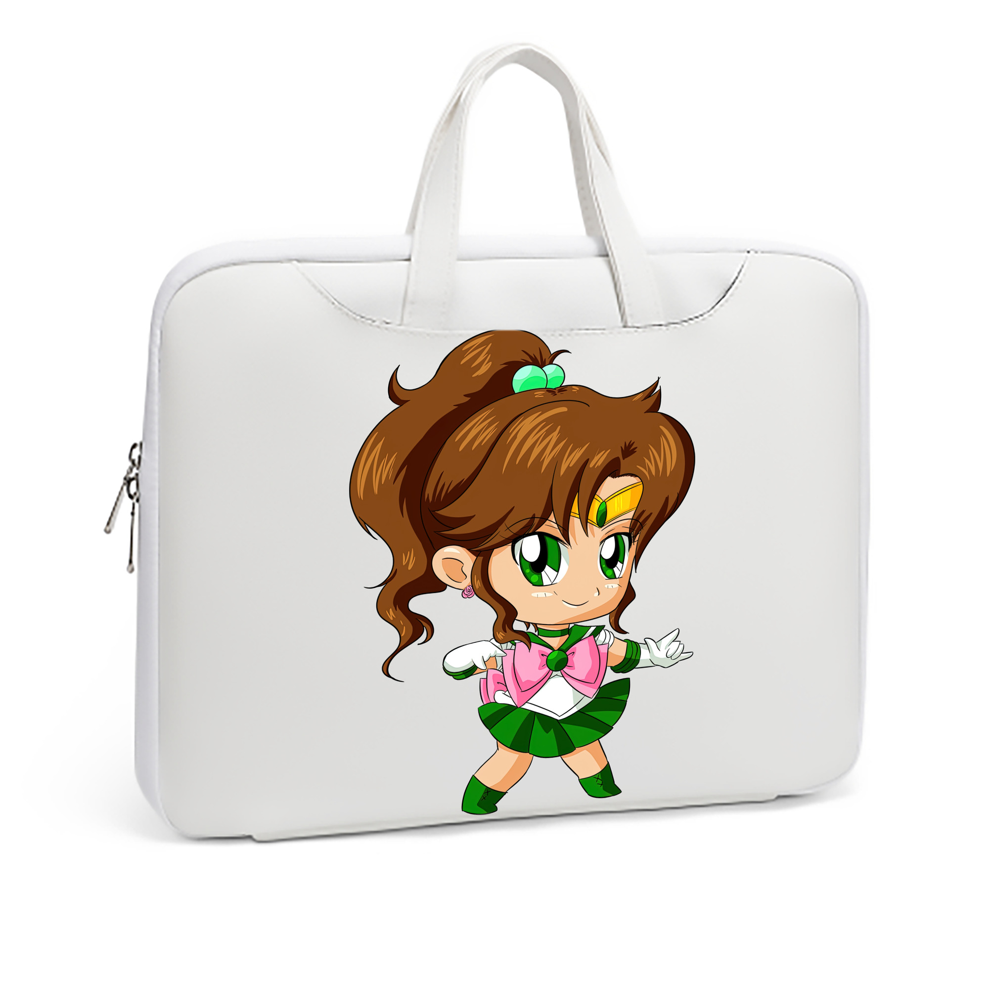 （画像用） 美少女戦士セーラームーン 木野 まこと きの まこと Sailor Moon Kino Makoto （セーラージュピター；Sailor Jupiter） レザーラップトップバッグ　ノートパソコンケース