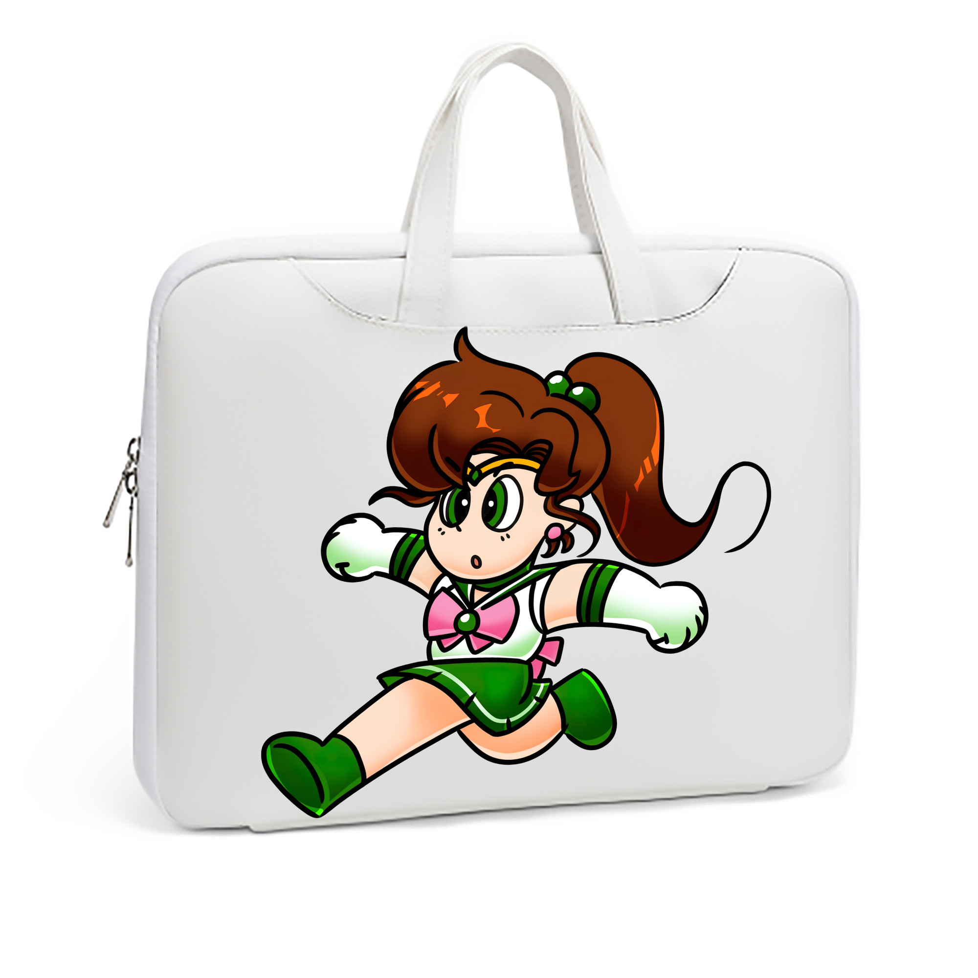 （画像用） 美少女戦士セーラームーン 木野 まこと きの まこと Sailor Moon Kino Makoto （セーラージュピター；Sailor Jupiter） レザーラップトップバッグ　ノートパソコンケース