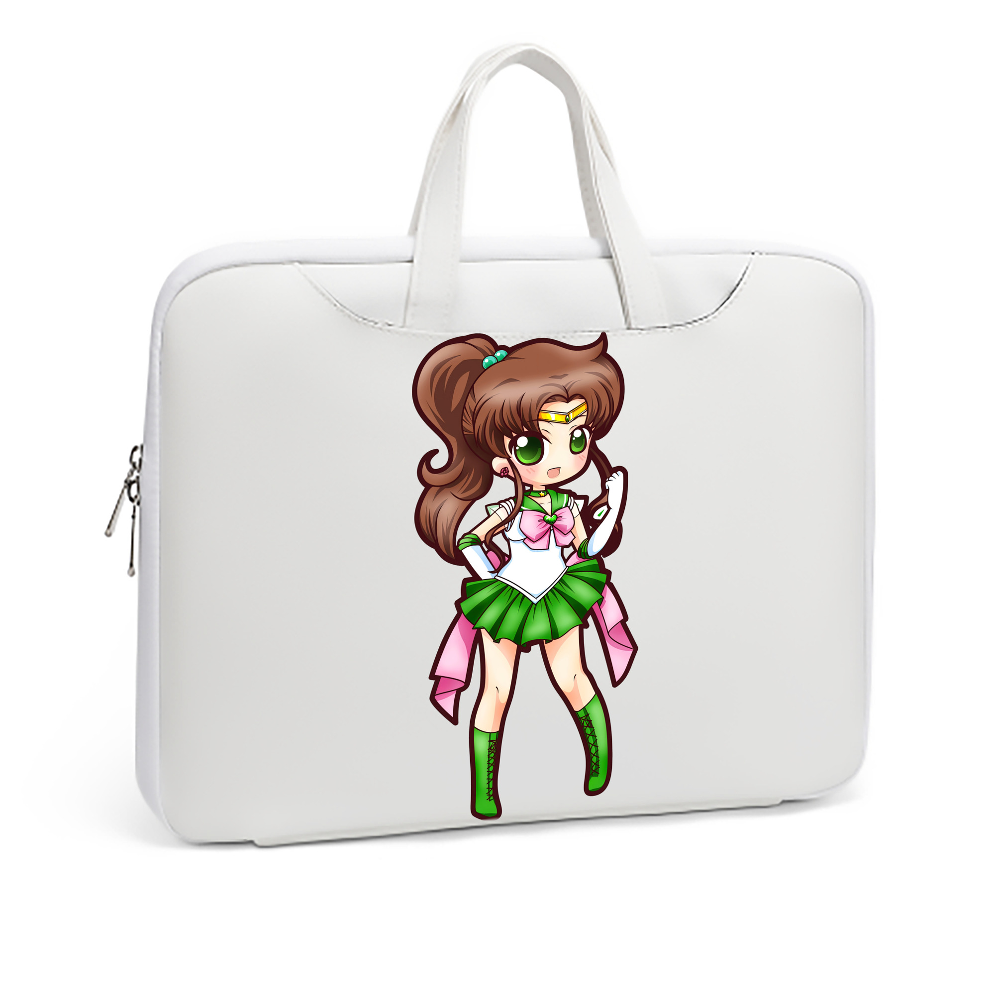 （画像用） 美少女戦士セーラームーン 木野 まこと きの まこと Sailor Moon Kino Makoto （セーラージュピター；Sailor Jupiter） レザーラップトップバッグ　ノートパソコンケース