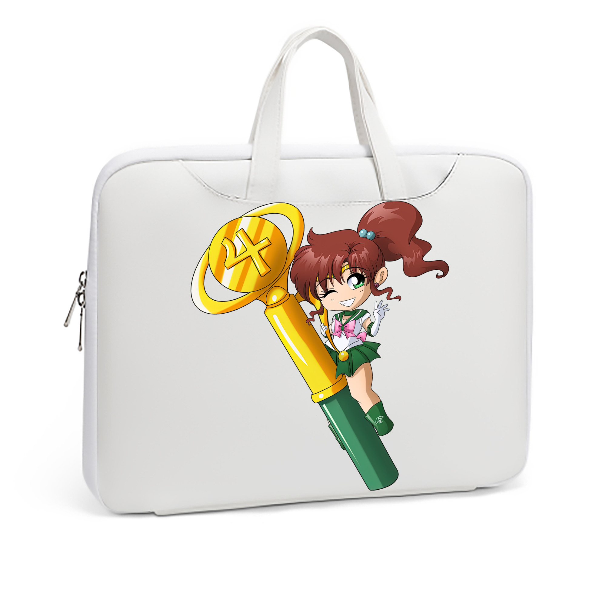 （画像用） 美少女戦士セーラームーン 木野 まこと きの まこと Sailor Moon Kino Makoto （セーラージュピター；Sailor Jupiter） レザーラップトップバッグ　ノートパソコンケース