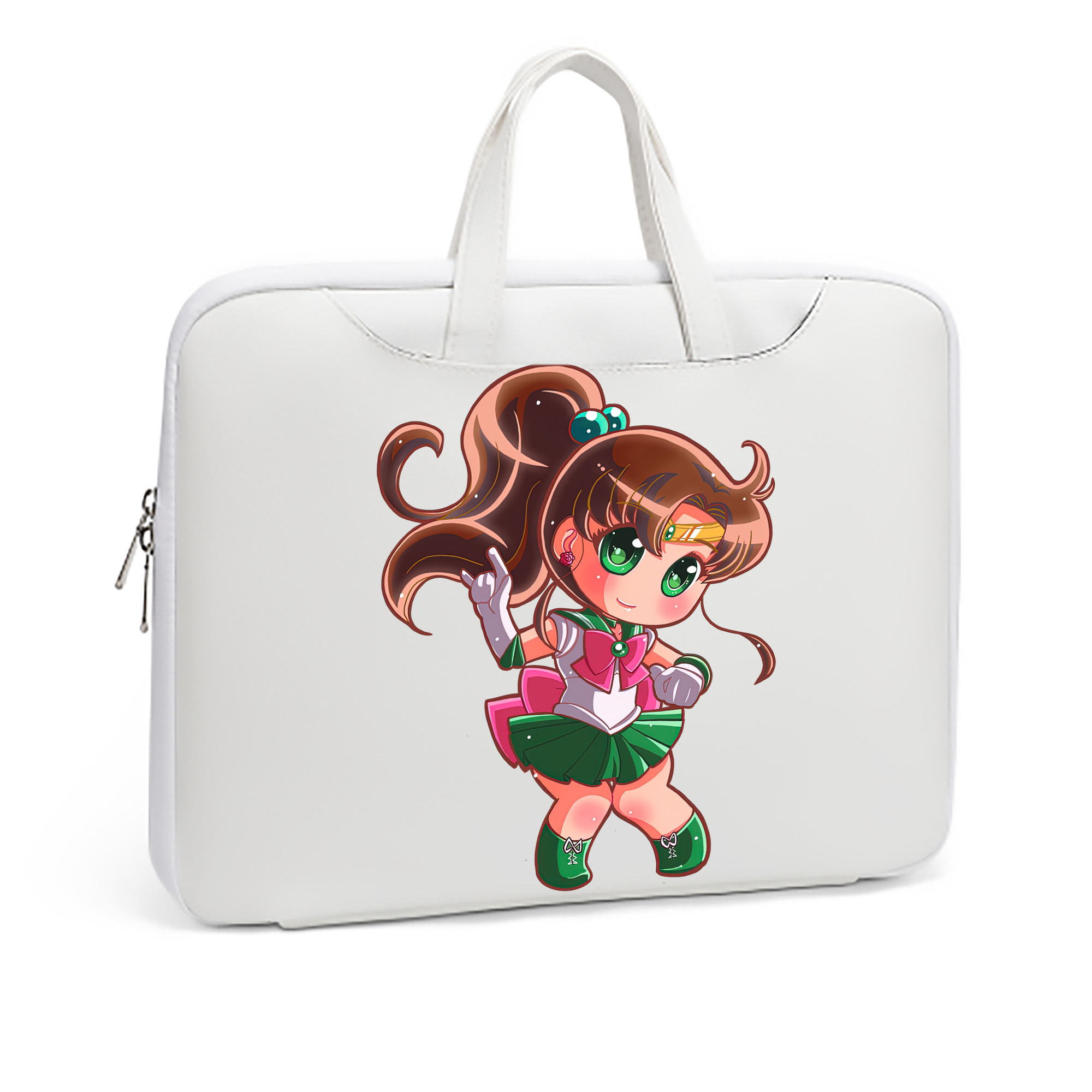 （画像用） 美少女戦士セーラームーン 木野 まこと きの まこと Sailor Moon Kino Makoto （セーラージュピター；Sailor Jupiter） レザーラップトップバッグ　ノートパソコンケース