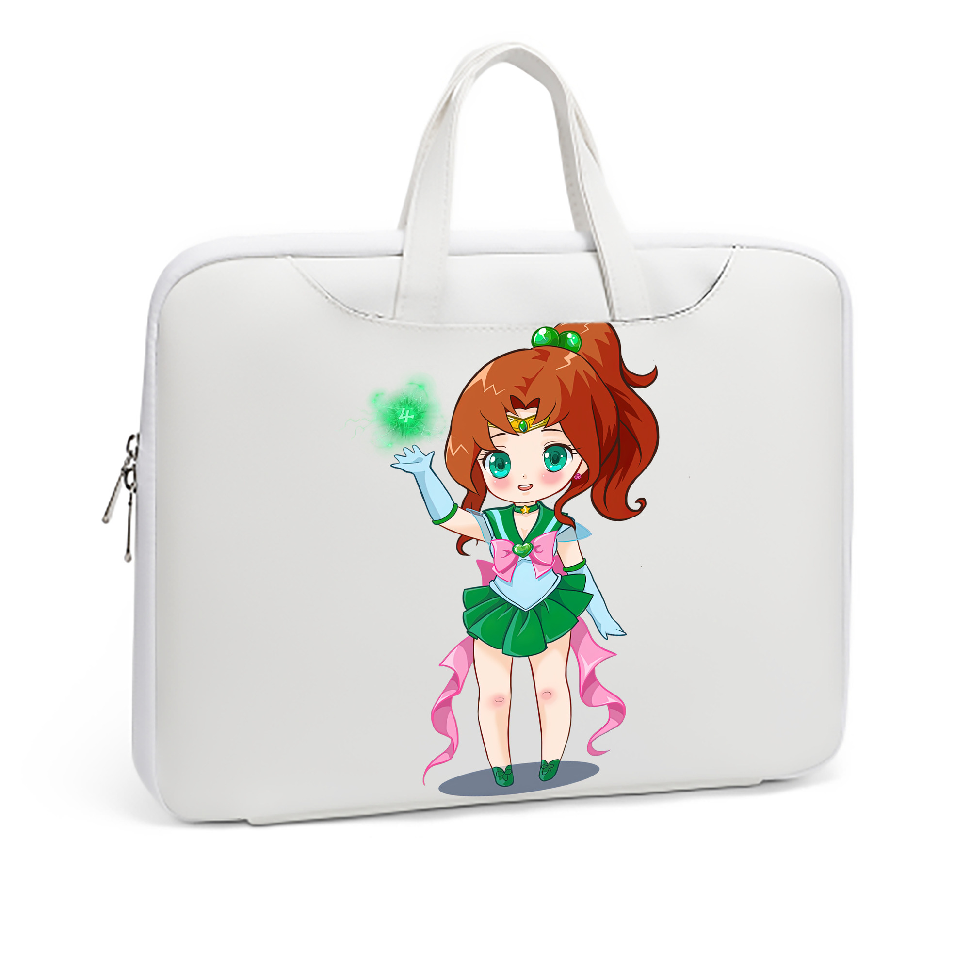 （画像用） 美少女戦士セーラームーン 木野 まこと きの まこと Sailor Moon Kino Makoto （セーラージュピター；Sailor Jupiter） レザーラップトップバッグ　ノートパソコンケース