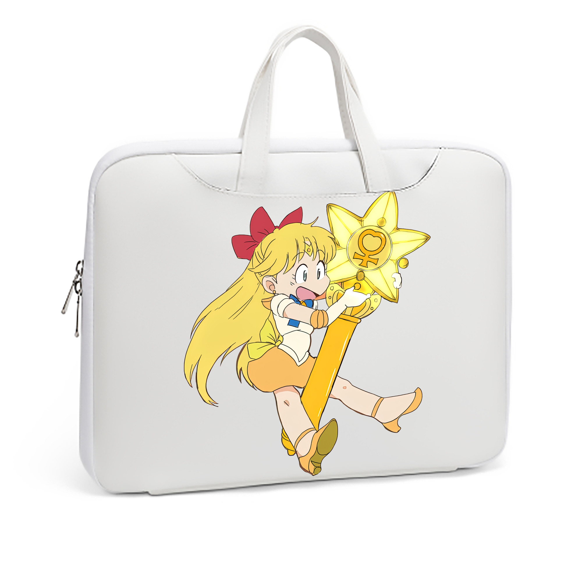 （画像用） 美少女戦士セーラームーン 愛野 美奈子 あいの みなこ Sailor Moon Aino Minako レザーラップトップバッグ　ノートパソコンケース