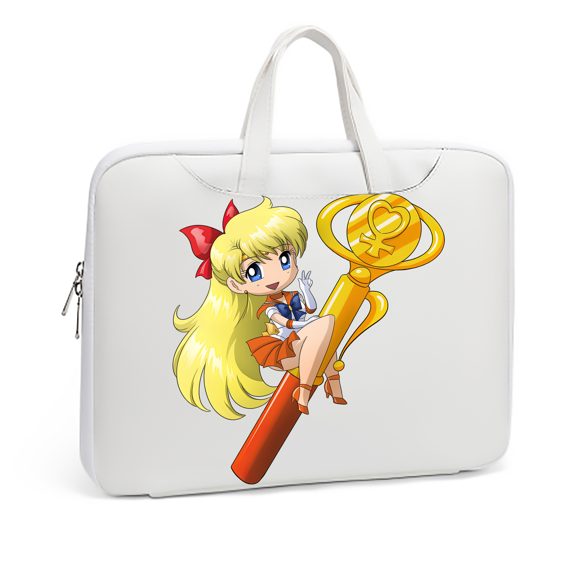 （画像用） 美少女戦士セーラームーン 愛野 美奈子 あいの みなこ Sailor Moon Aino Minako レザーラップトップバッグ　ノートパソコンケース