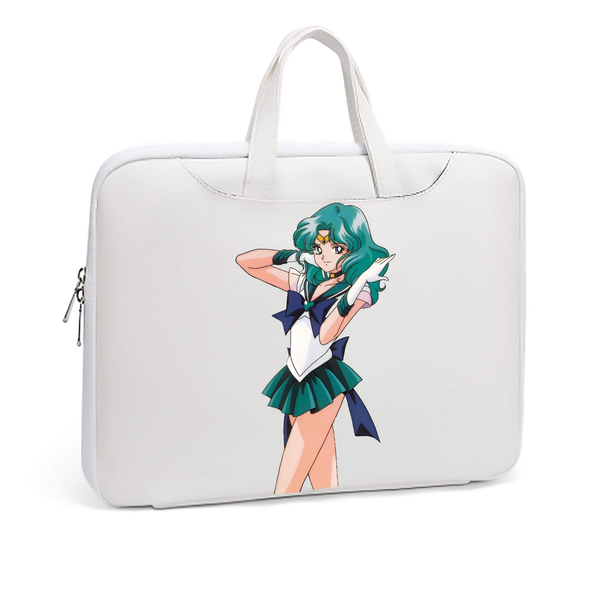 （画像用） 美少女戦士セーラームーン 海王 みちる（かいおう みちる） Sailor Moon Kaiou Michiru レザーラップトップバッグ　ノートパソコンケース