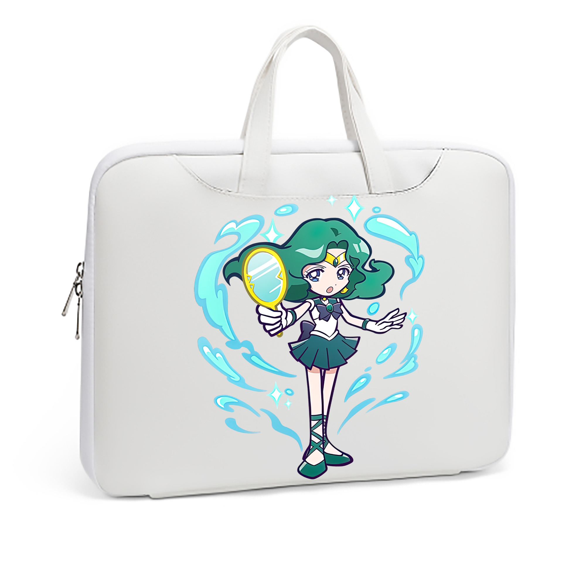 （画像用） 美少女戦士セーラームーン 海王 みちる（かいおう みちる） Sailor Moon Kaiou Michiru レザーラップトップバッグ　ノートパソコンケース