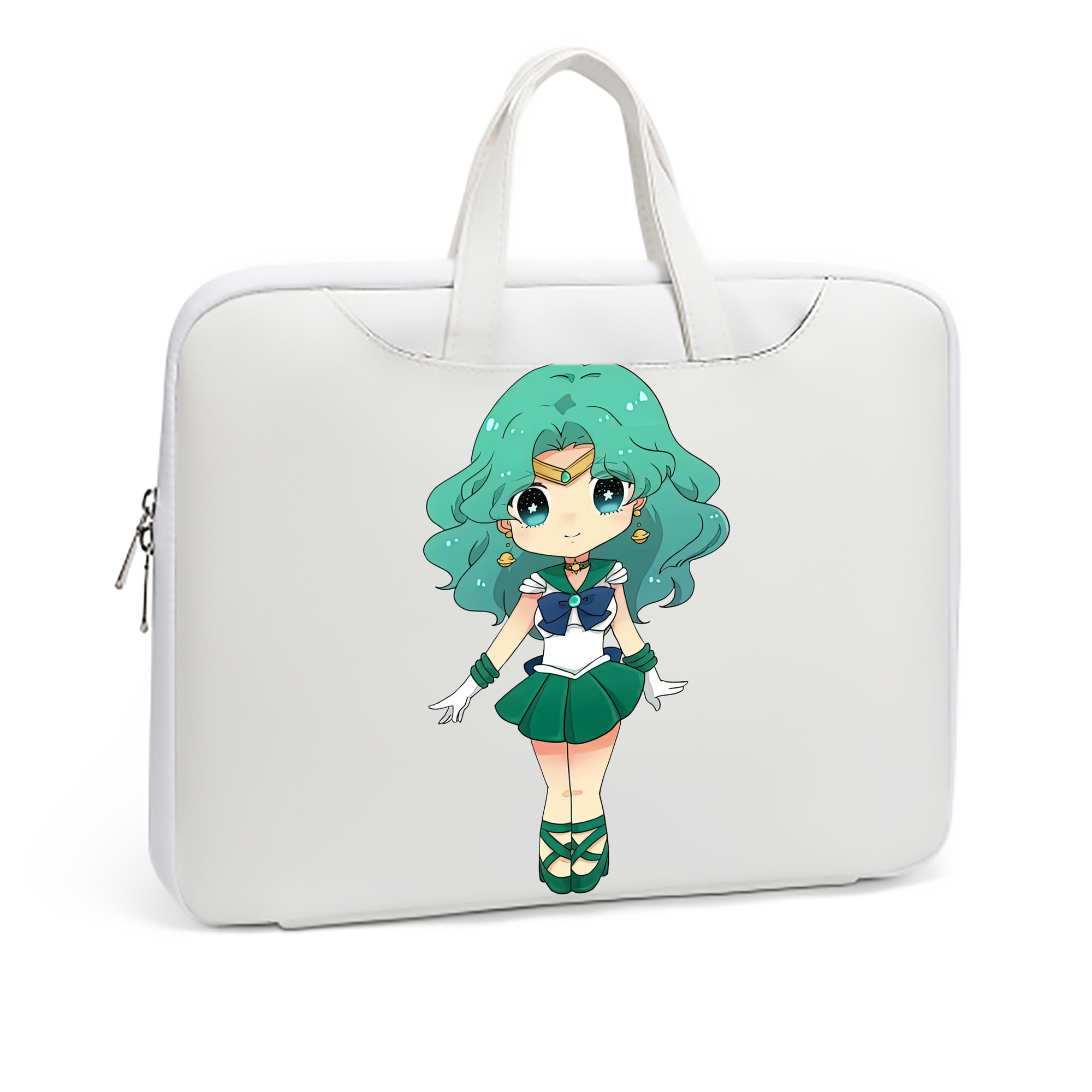 （画像用） 美少女戦士セーラームーン 海王 みちる（かいおう みちる） Sailor Moon Kaiou Michiru レザーラップトップバッグ　ノートパソコンケース