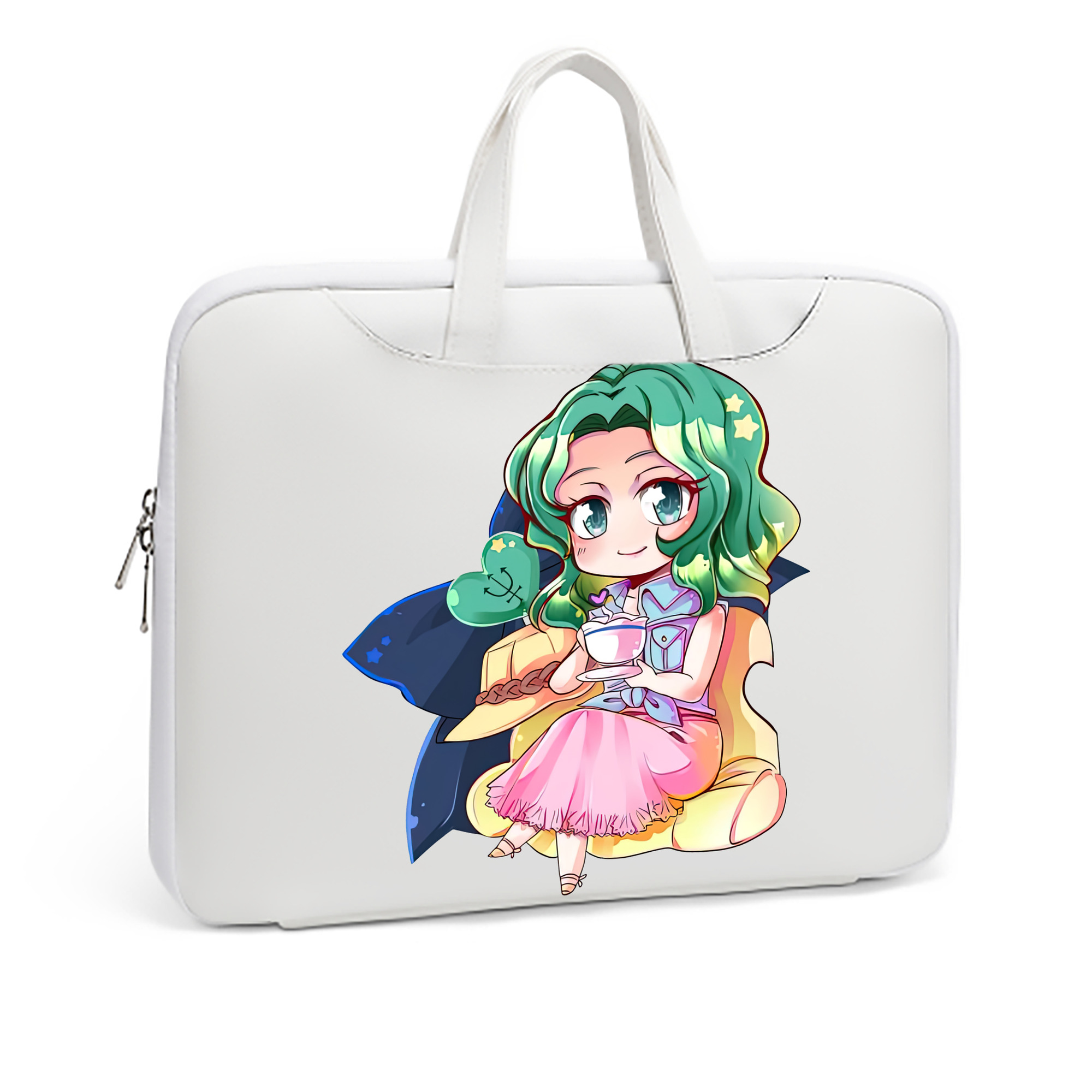 （画像用） 美少女戦士セーラームーン 海王 みちる（かいおう みちる） Sailor Moon Kaiou Michiru レザーラップトップバッグ　ノートパソコンケース