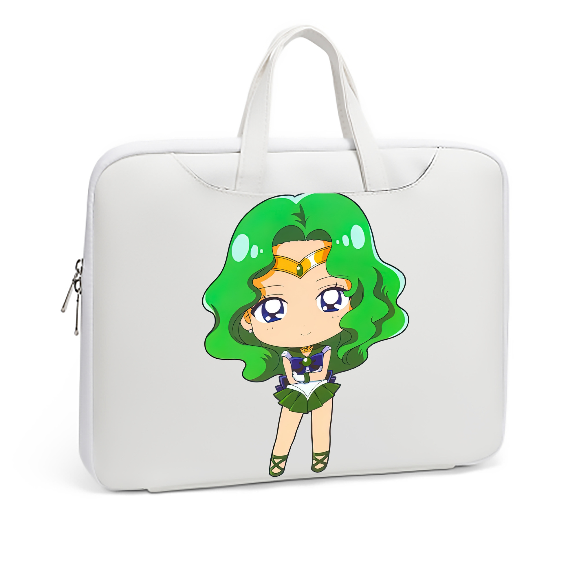 （画像用） 美少女戦士セーラームーン 海王 みちる（かいおう みちる） Sailor Moon Kaiou Michiru レザーラップトップバッグ　ノートパソコンケース