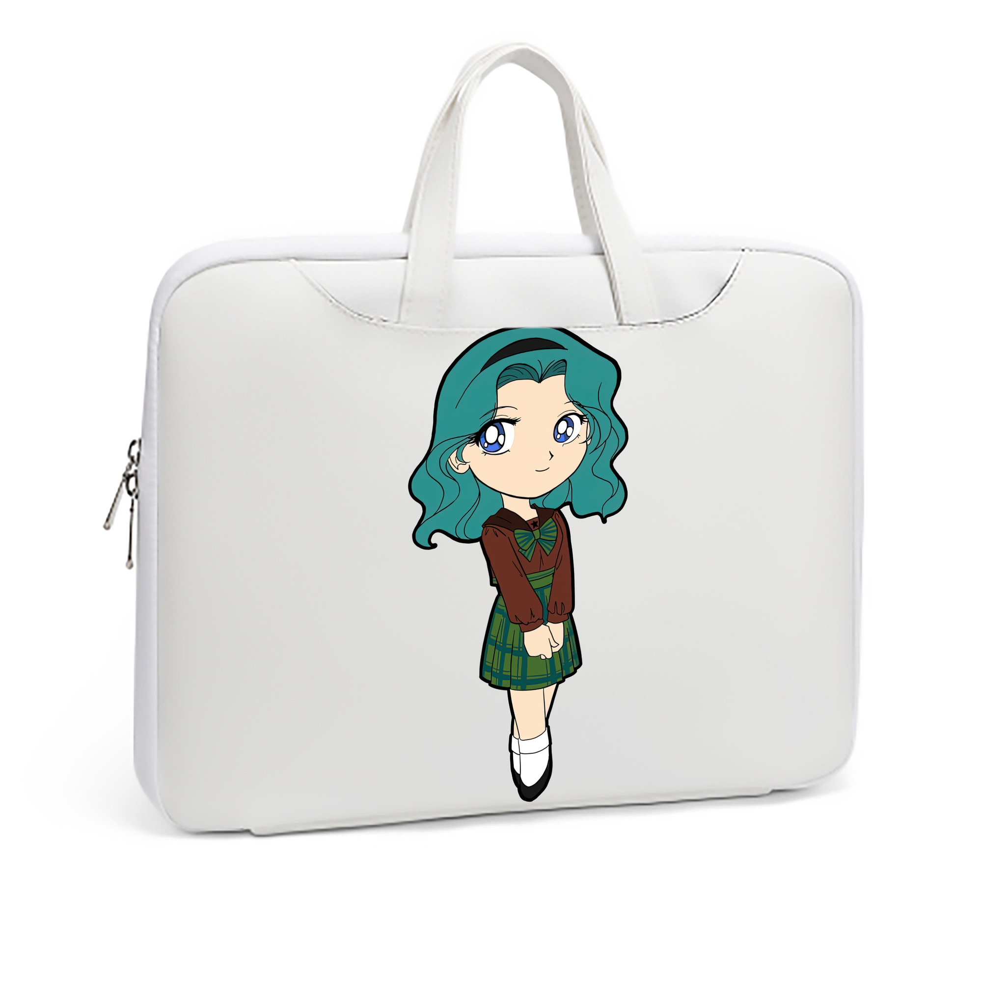 （画像用） 美少女戦士セーラームーン 海王 みちる（かいおう みちる） Sailor Moon Kaiou Michiru レザーラップトップバッグ　ノートパソコンケース