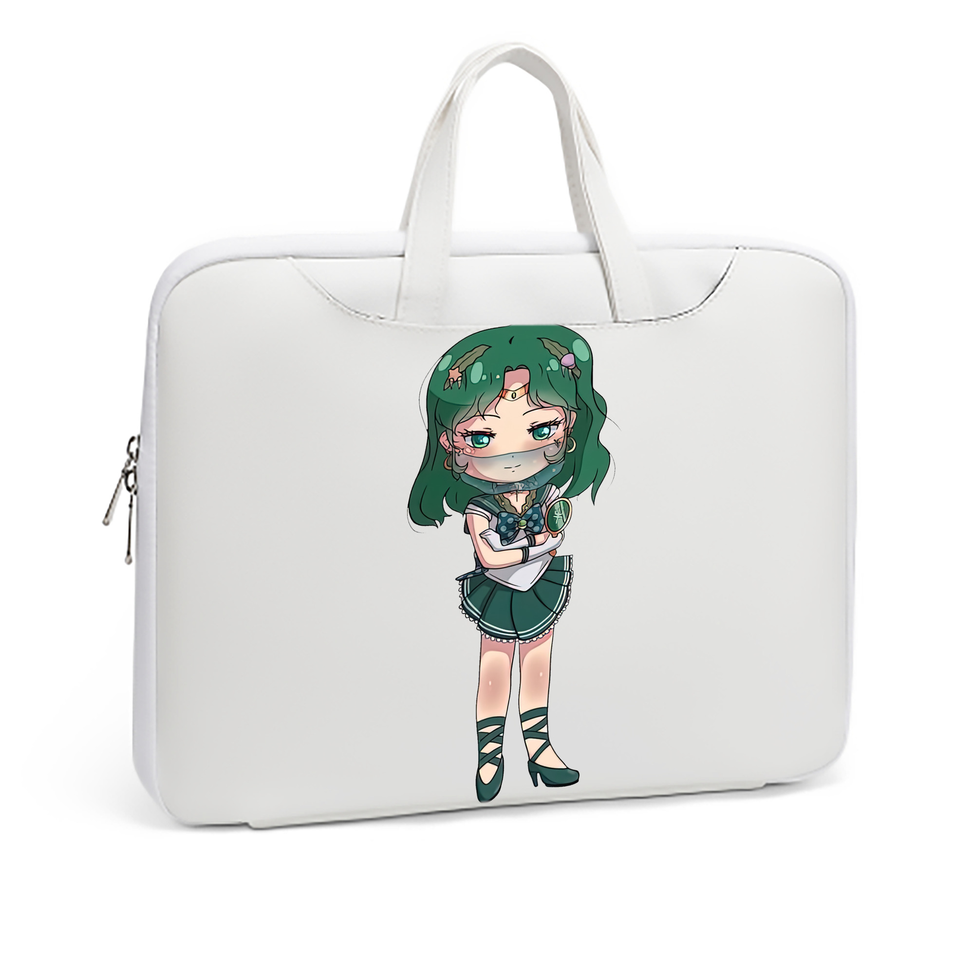 （画像用） 美少女戦士セーラームーン 海王 みちる（かいおう みちる） Sailor Moon Kaiou Michiru レザーラップトップバッグ　ノートパソコンケース
