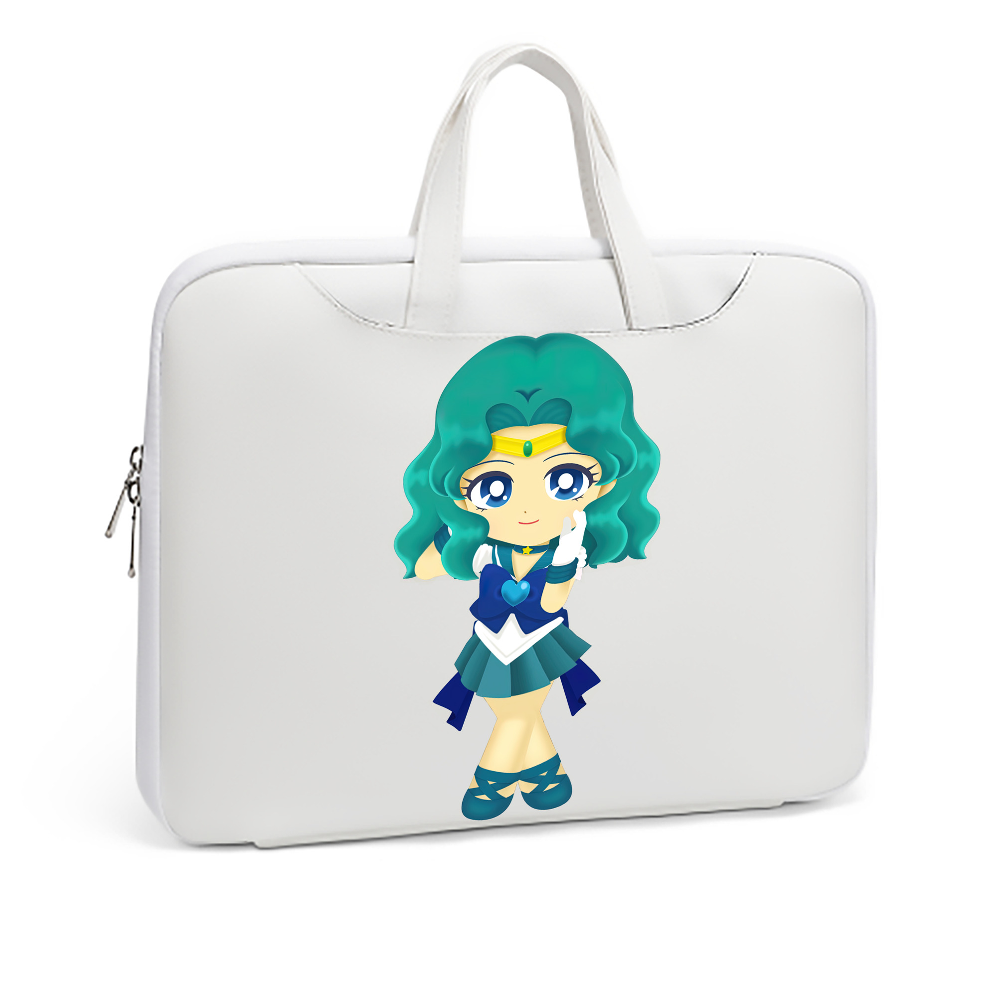 （画像用） 美少女戦士セーラームーン 海王 みちる（かいおう みちる） Sailor Moon Kaiou Michiru レザーラップトップバッグ　ノートパソコンケース