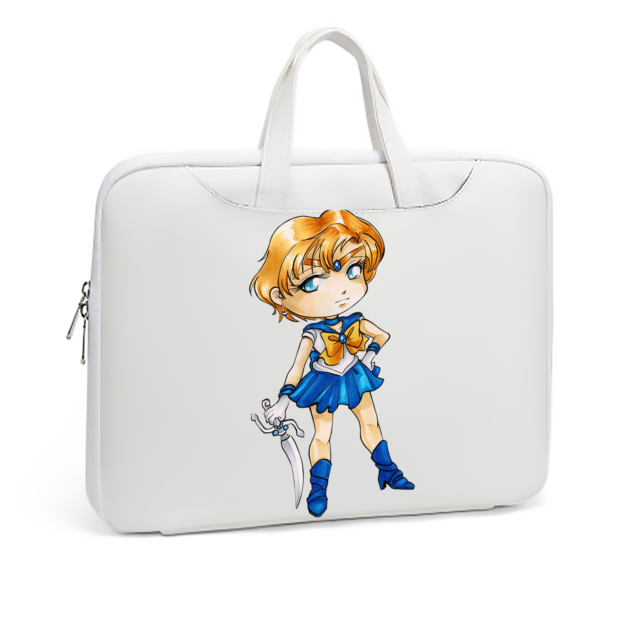 （画像用） 美少女戦士セーラームーン 天王はるか Sailor Moon Tenoh Haruka レザーラップトップバッグ　ノートパソコンケース