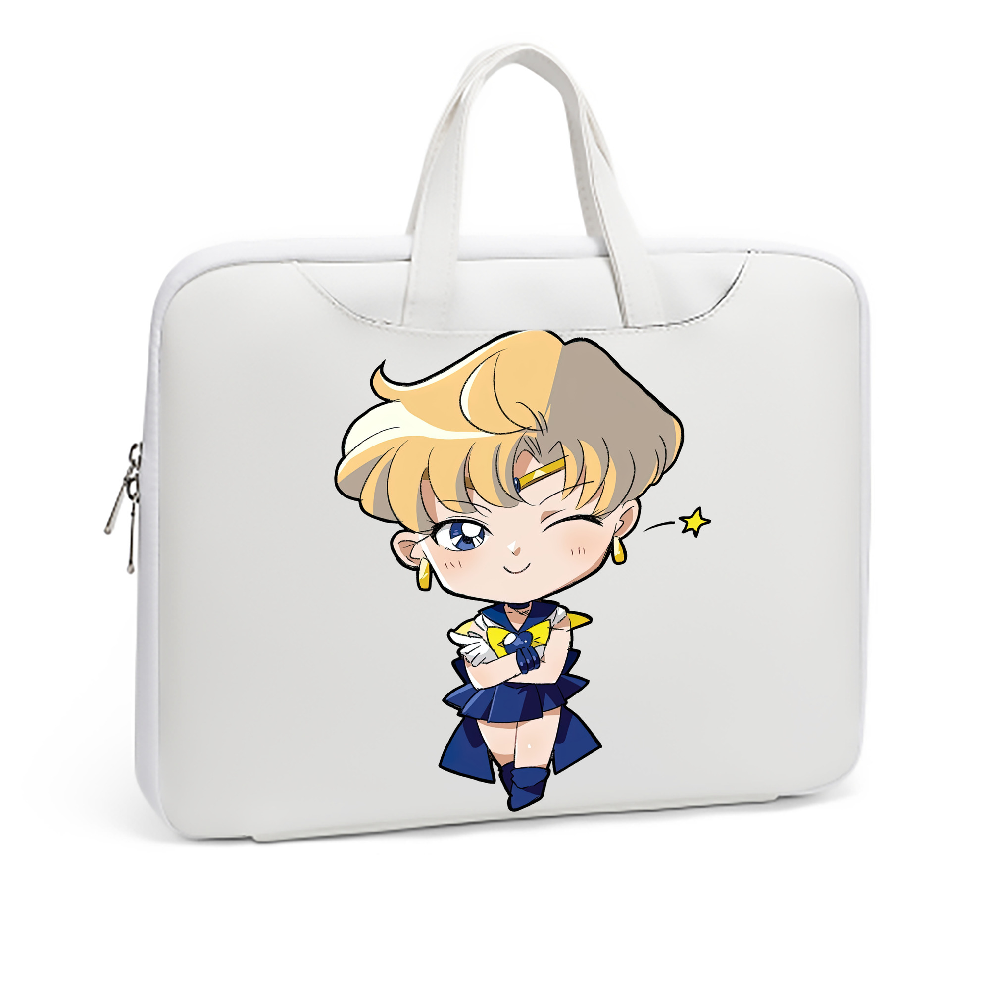 （画像用） 美少女戦士セーラームーン 天王はるか Sailor Moon Tenoh Haruka レザーラップトップバッグ　ノートパソコンケース