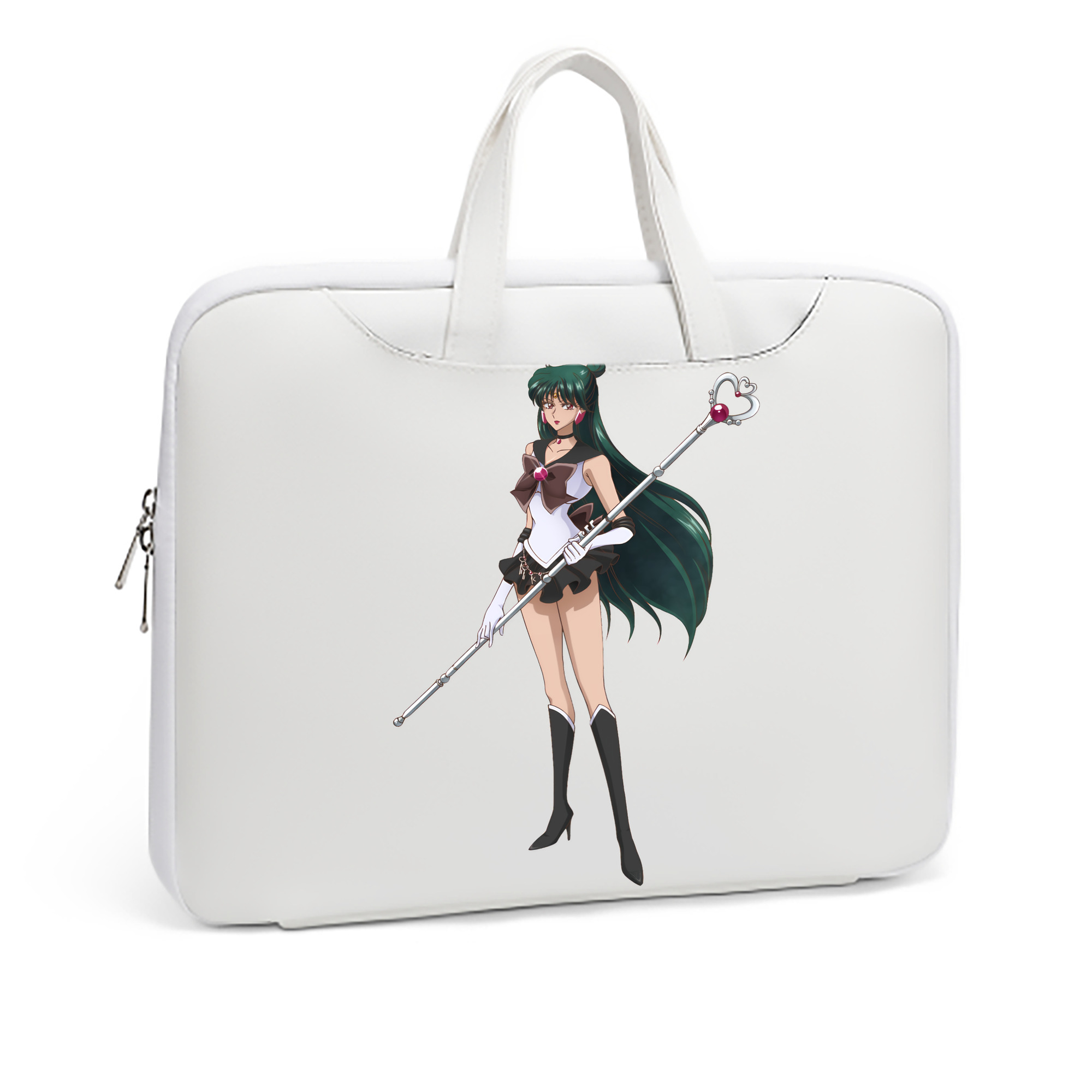 （画像用） 美少女戦士セーラームーン 冥王せつな Sailor Moon Meiou Setsuna レザーラップトップバッグ　ノートパソコンケース