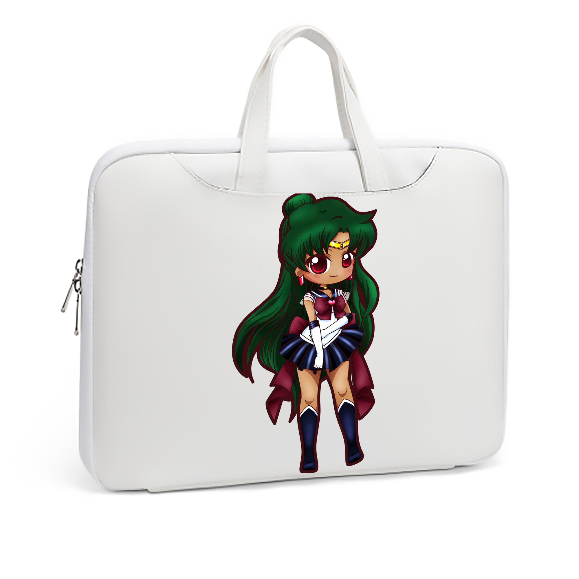 （画像用） 美少女戦士セーラームーン 冥王せつな Sailor Moon Meiou Setsuna レザーラップトップバッグ　ノートパソコンケース
